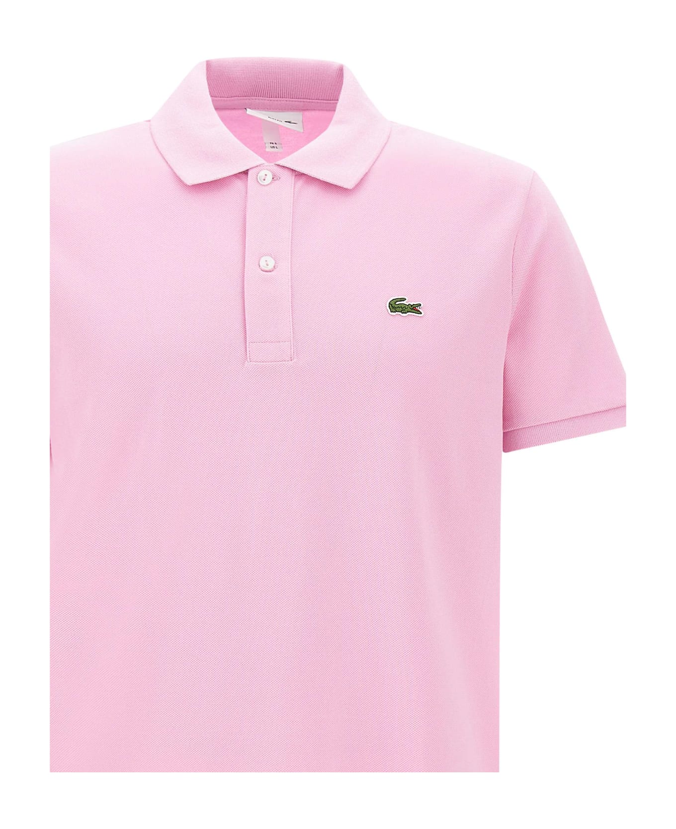 Lacoste Cotton Piquet Polo Shirt - PINK ポロシャツ