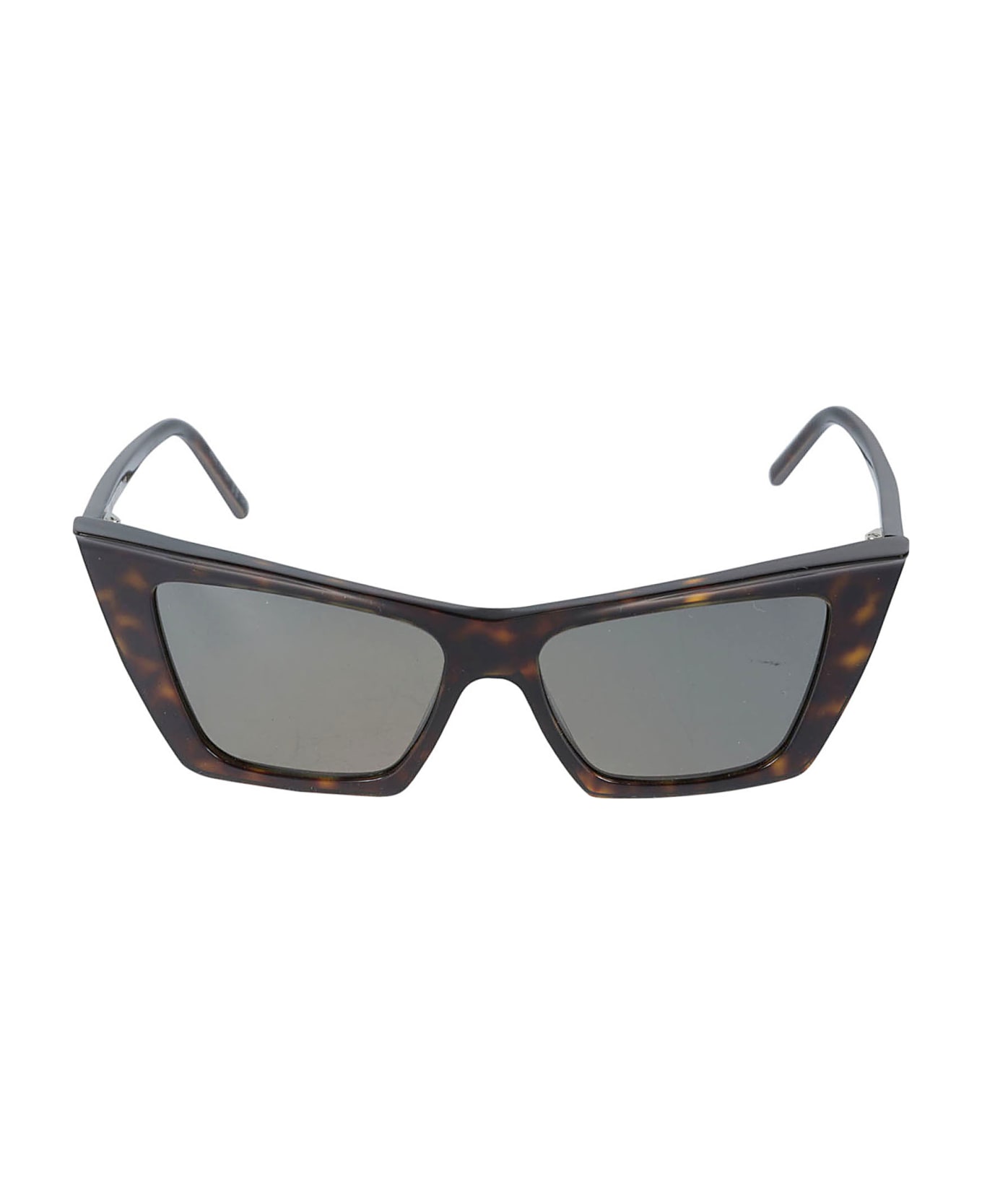 Saint Laurent Eyewear Square Cat Eye Sunglasses - Havana Grey