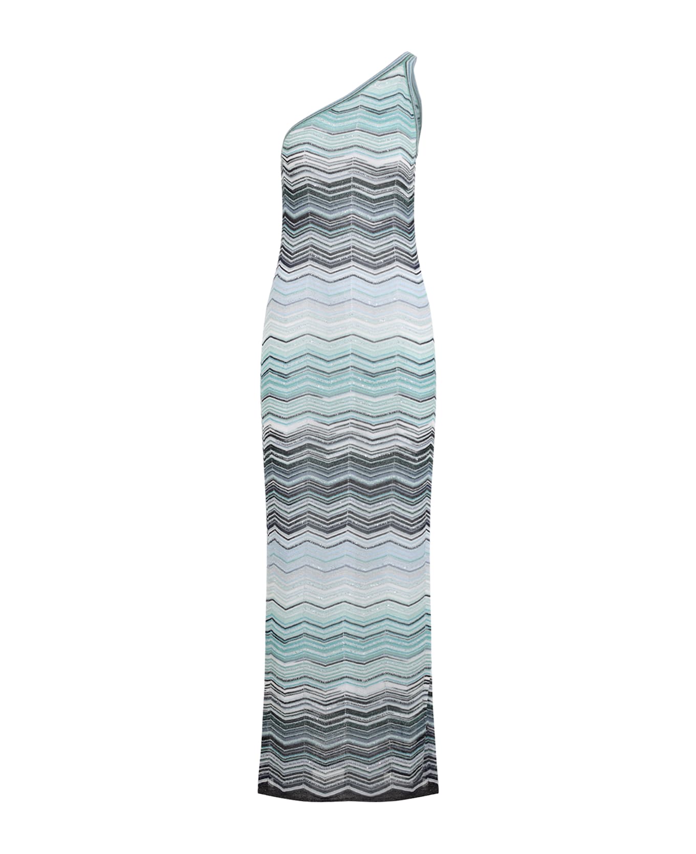 Missoni Viscose Long Dress - Turquoise Tones