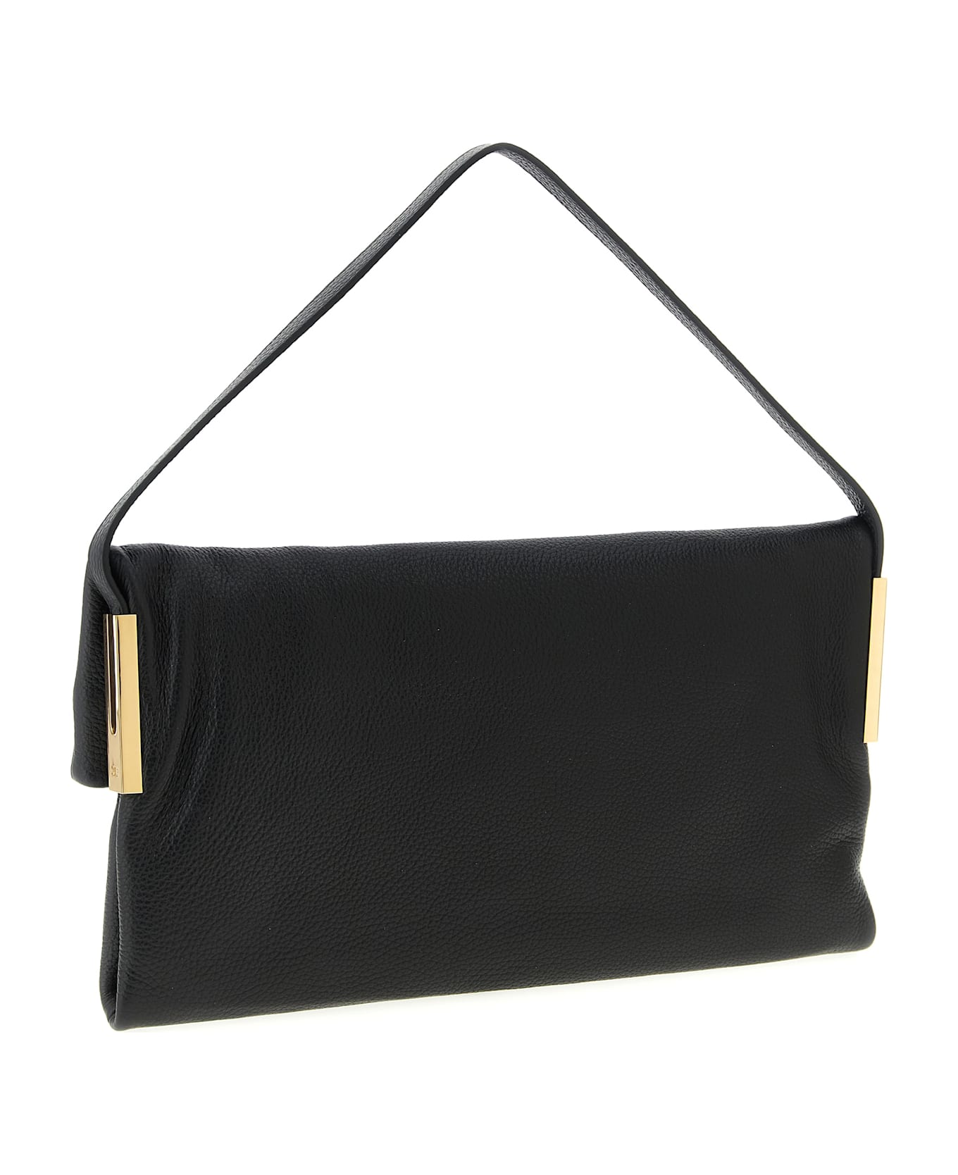 Elisabetta Franchi Logo Shoulder Bag - Black  