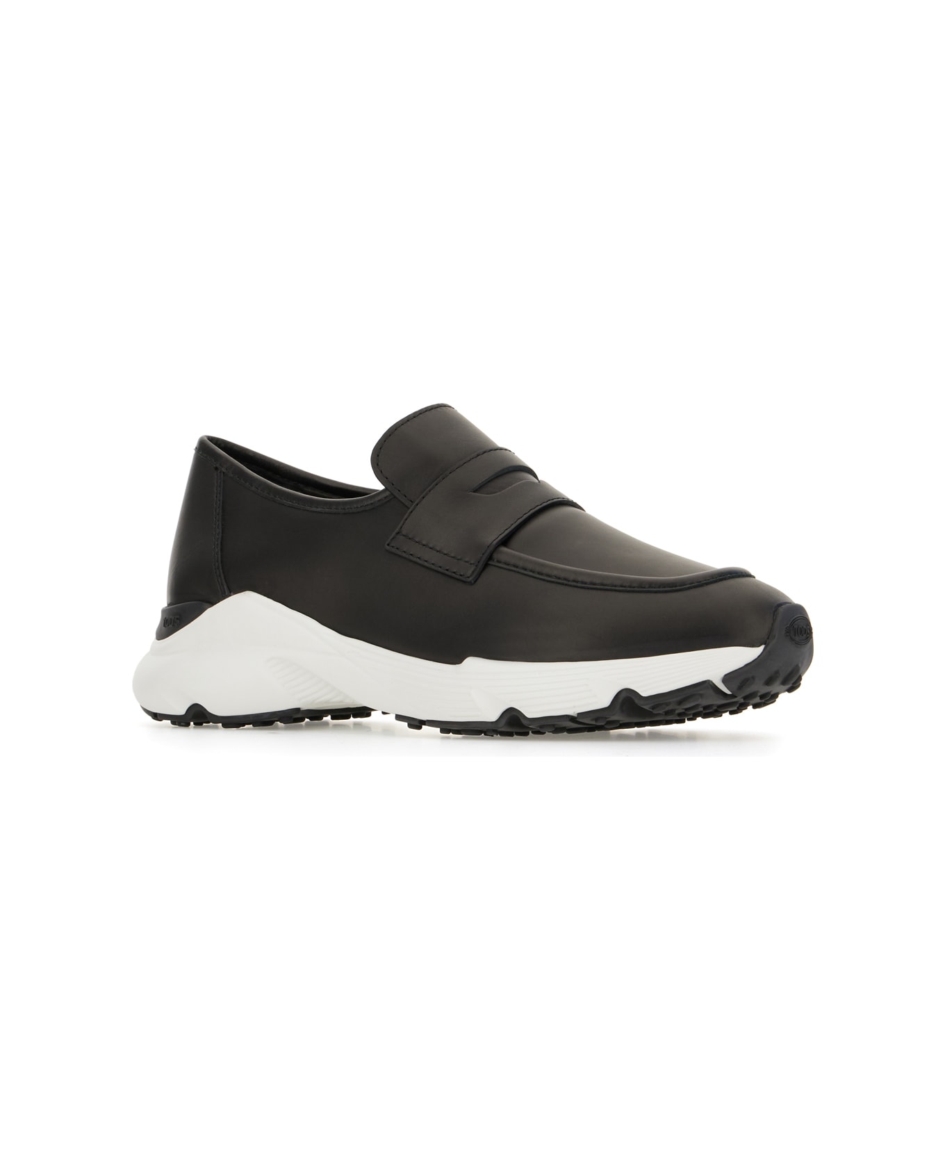 Tod's Black Leather Loafers