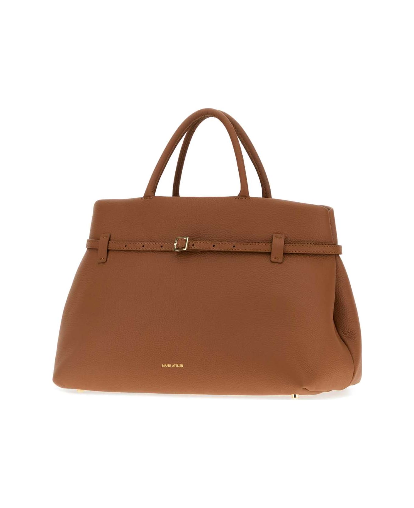 MANU Atelier Caramel Leather Le Cambon 40 Handbag - CAMEL