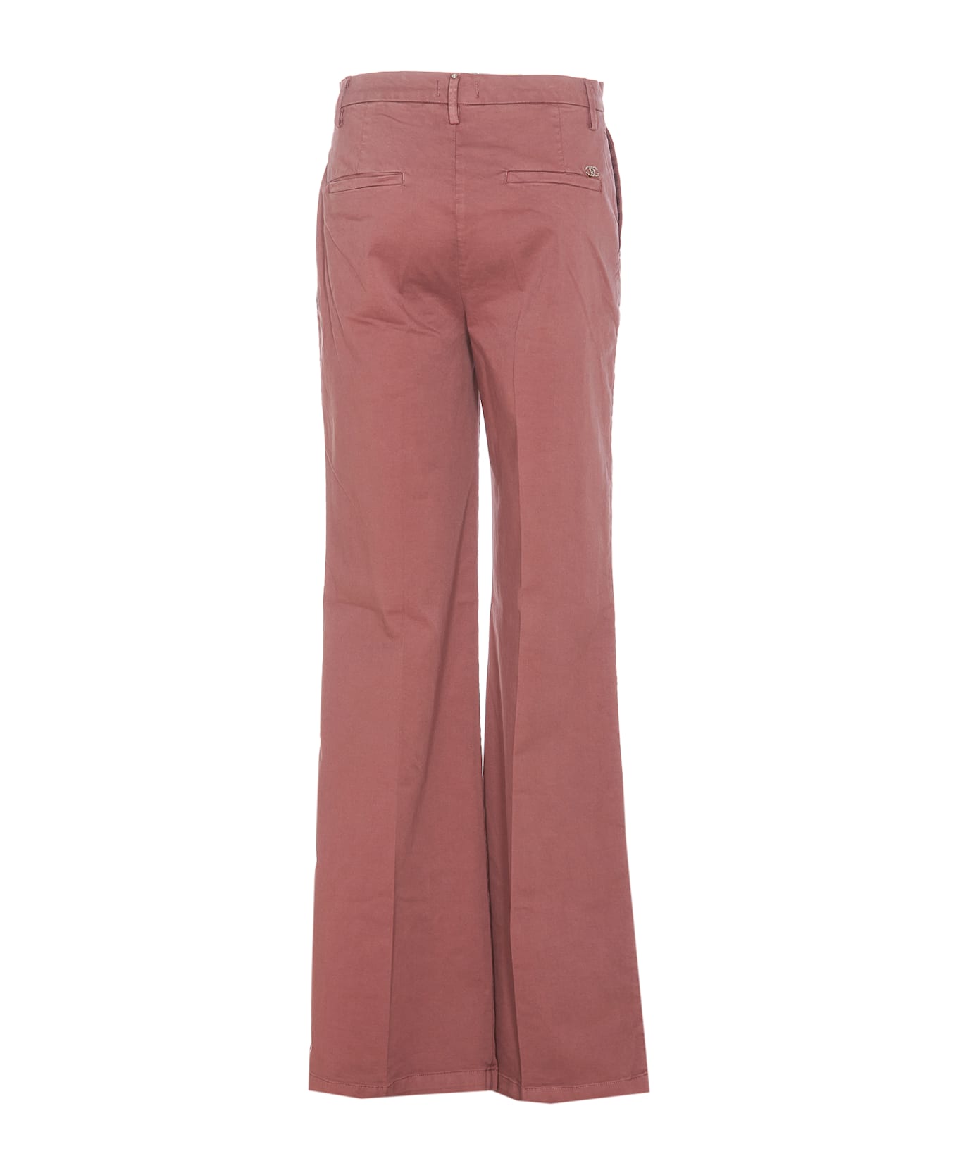 Liu-Jo Regular Flare Trousers - Pink ボトムス