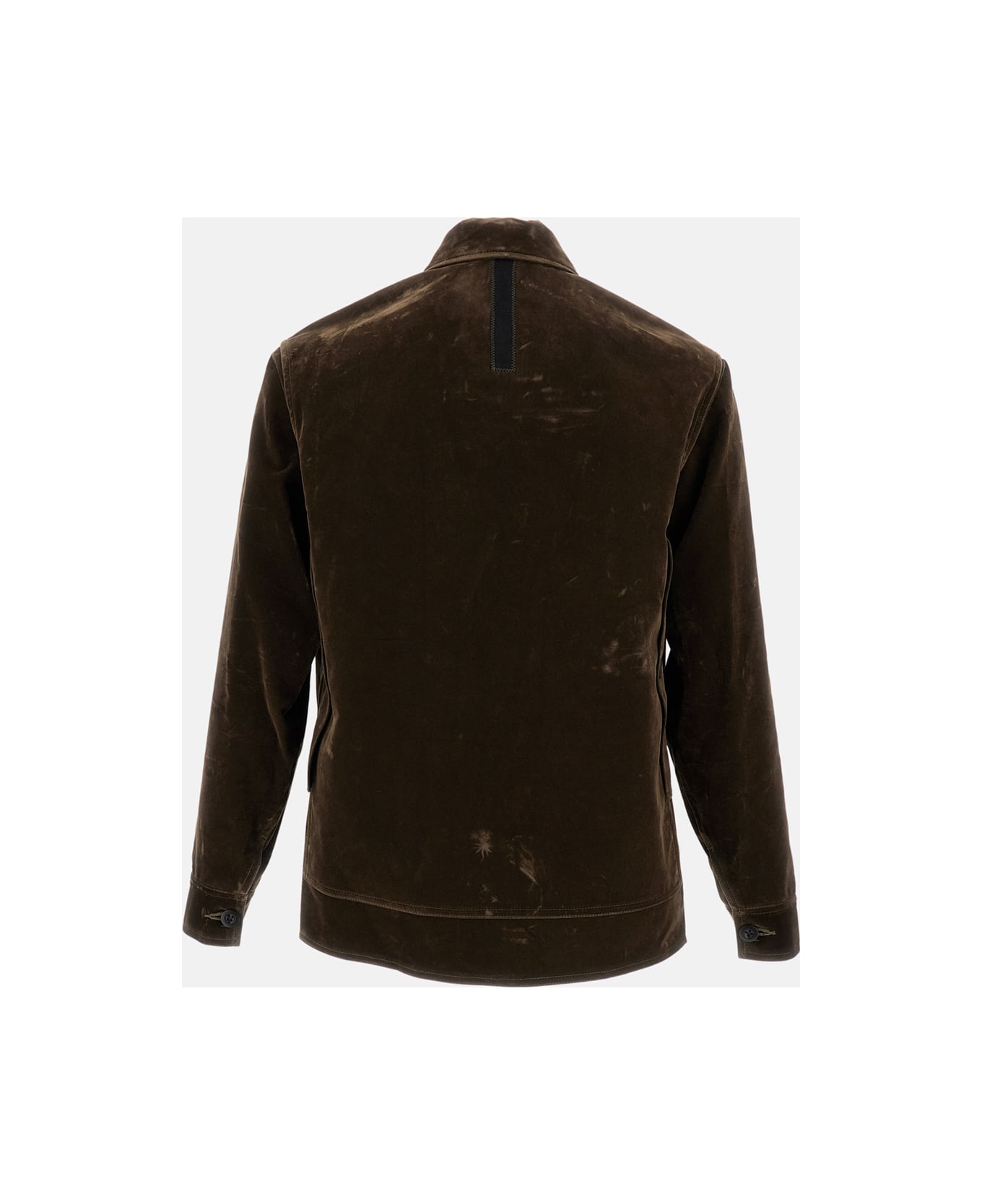 Junya Watanabe Cotton Urethane Flocky Denim Filson Jacket - Brown