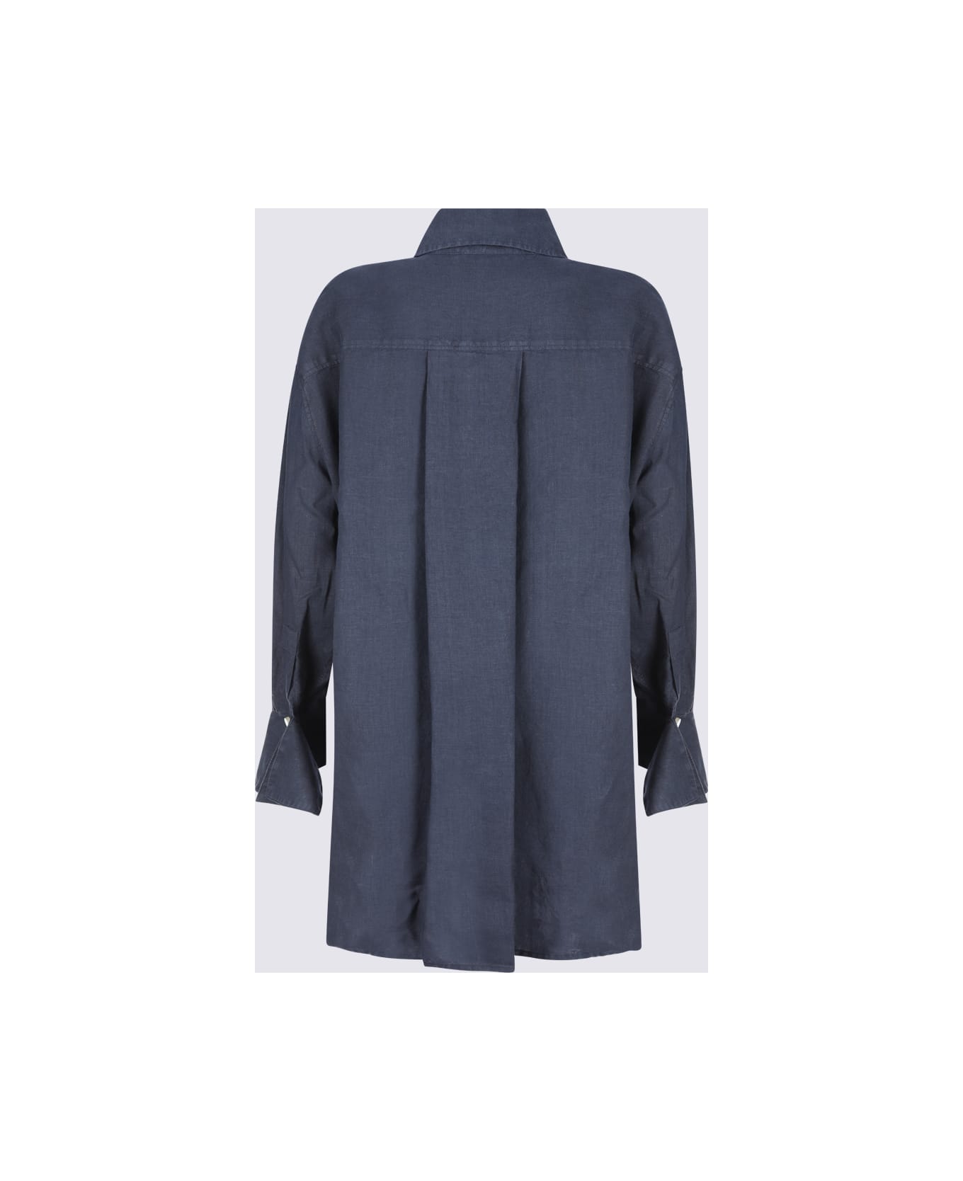 Malo Black Linen Shirt