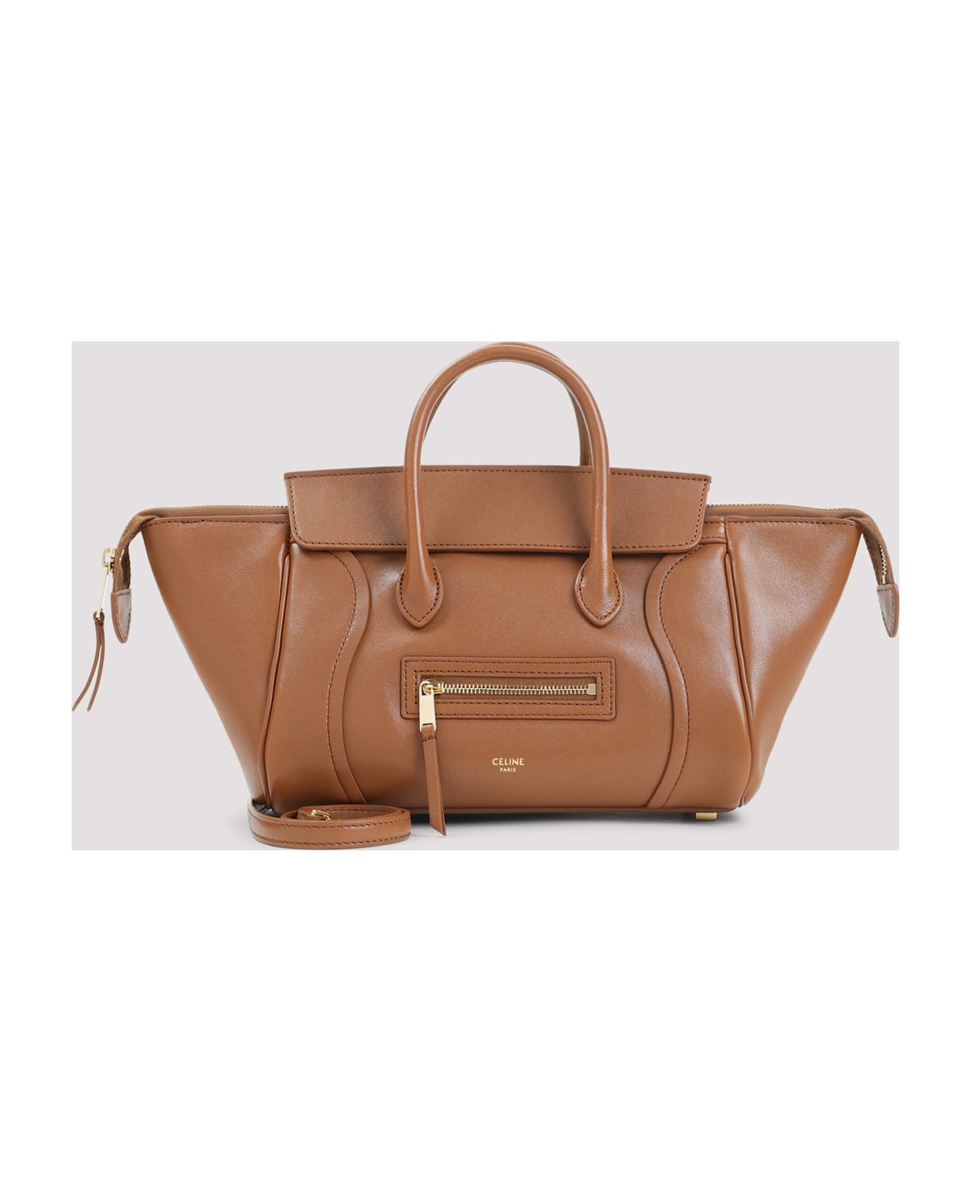 Celine Leather Small Luggage - Soft Tan
