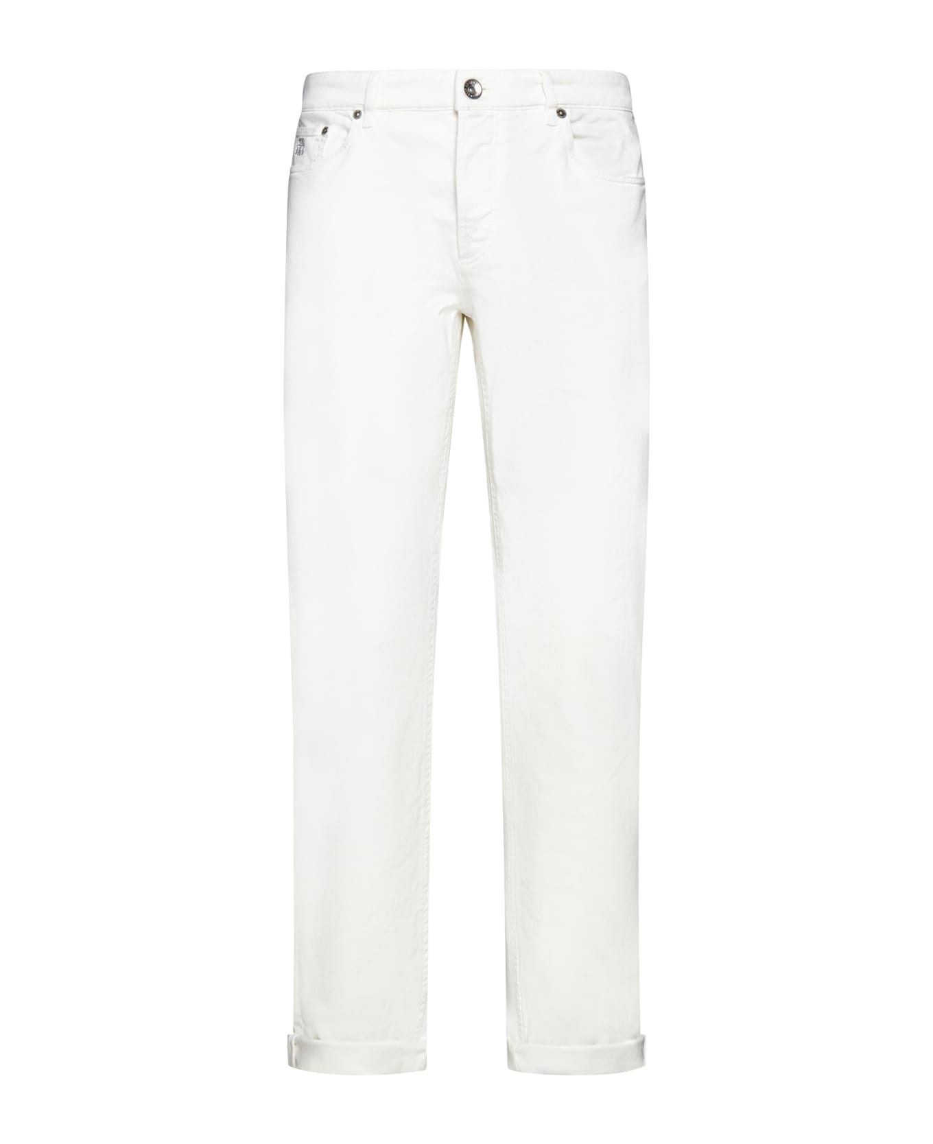 Brunello Cucinelli Traditional Fit Jeans - White