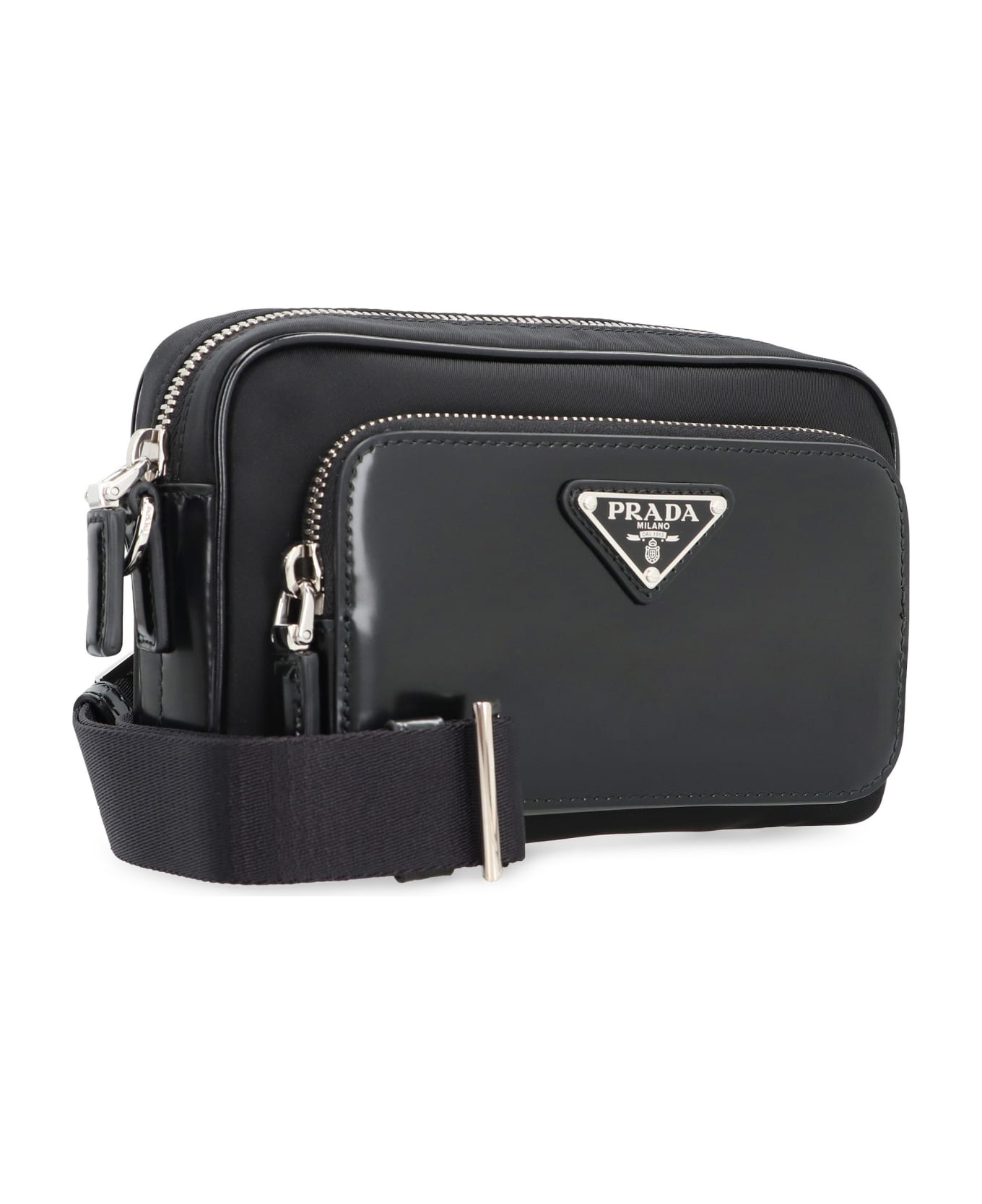 Prada Re-nylon Messenger Bag - black