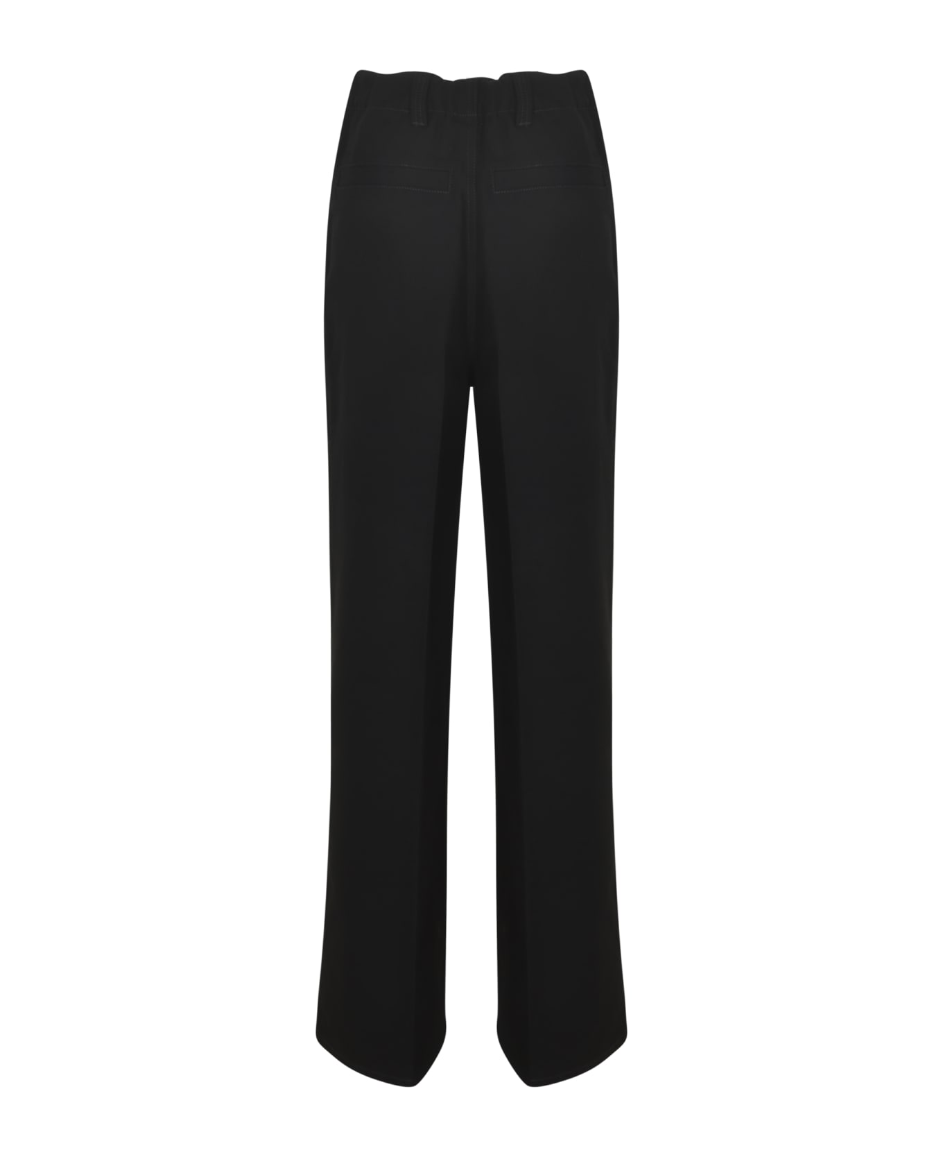 Maison Margiela High-waist Straight Leg Plain Trousers - Black ボトムス