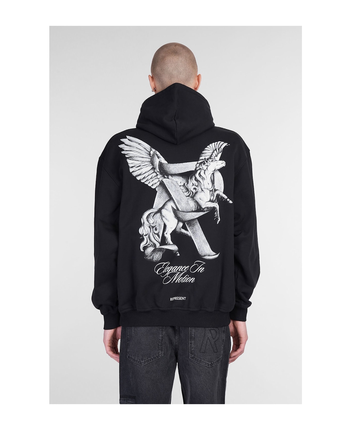 REPRESENT Sweatshirt In Black Cotton - black