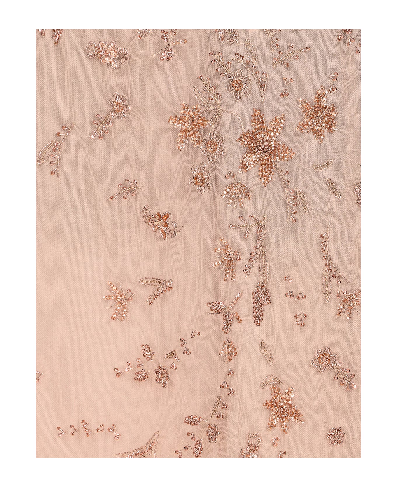 Fendi Tulle Embroidered Skirt - Carne