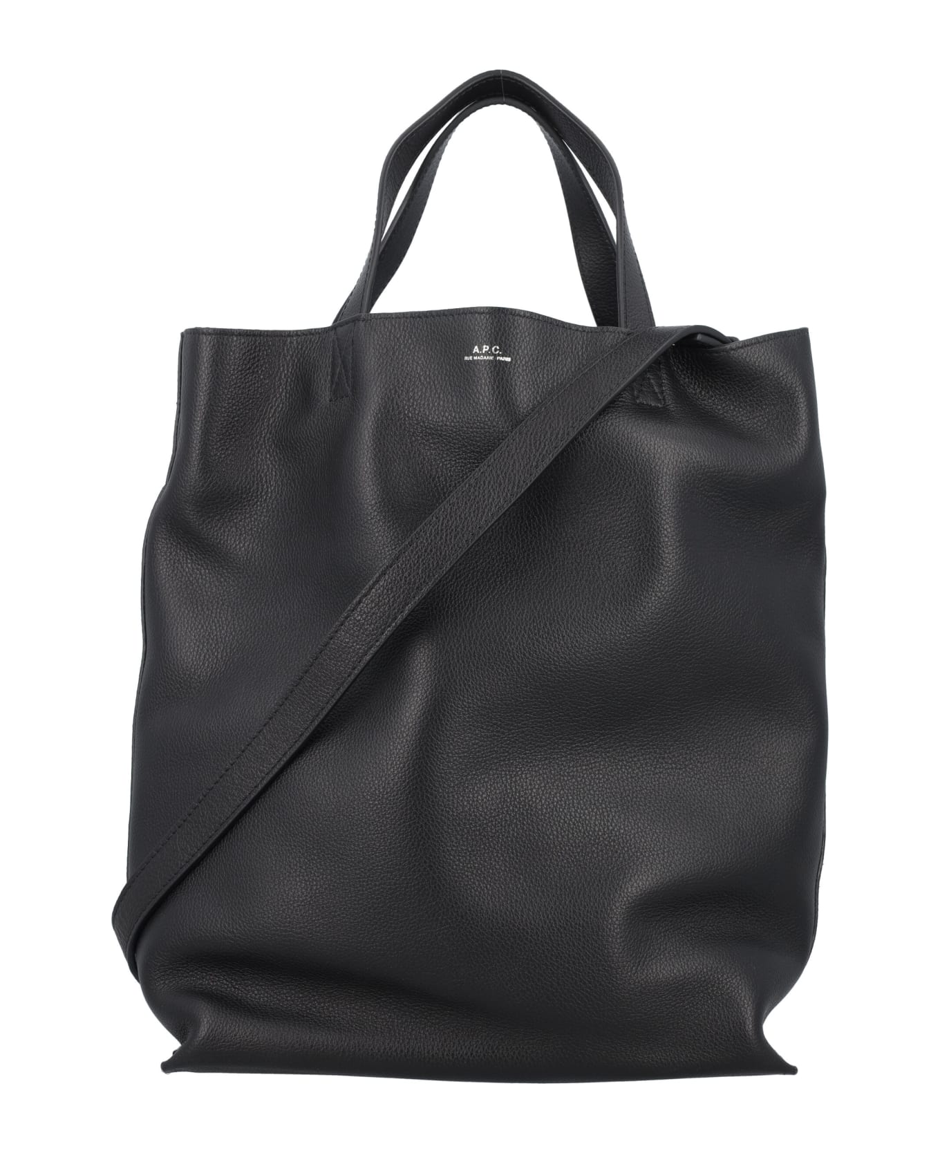 A.P.C. Maiko Medium Shopper Tote Bag - BLACK