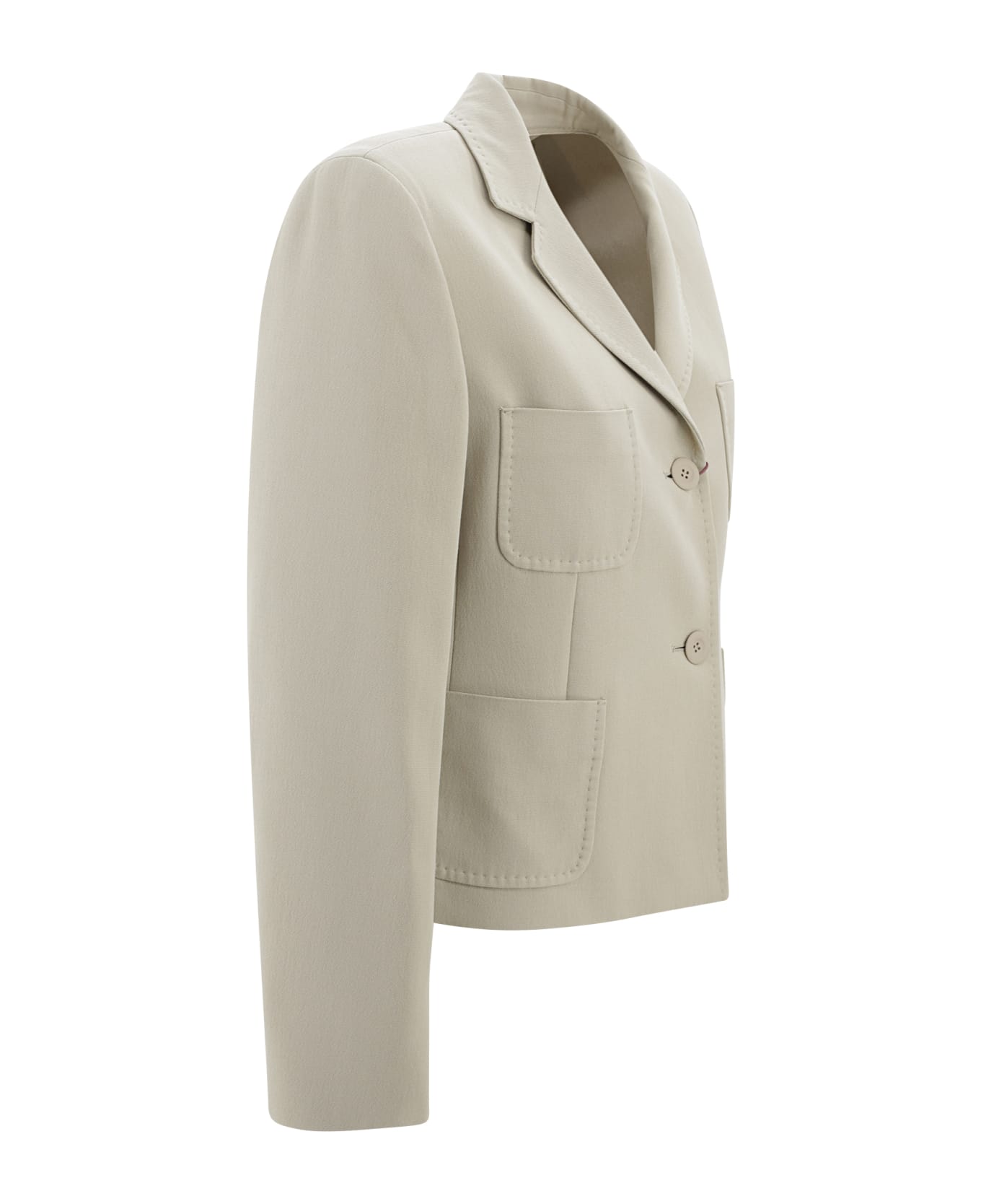 Max Mara Studio Cady Crop Jacket - Cream