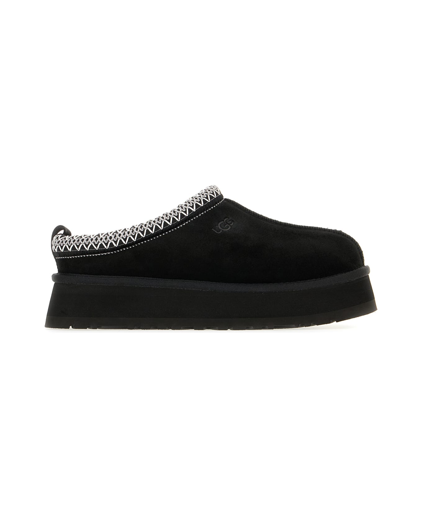 UGG Black Suede Tazz Ii Slippers - BLACK