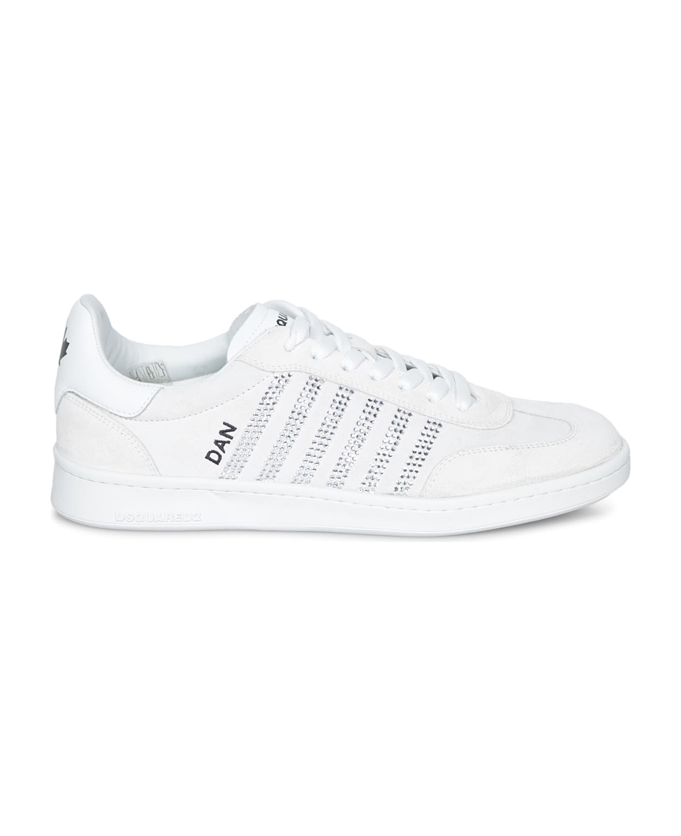 Dsquared2 Boxer Strass White Sneakers - White