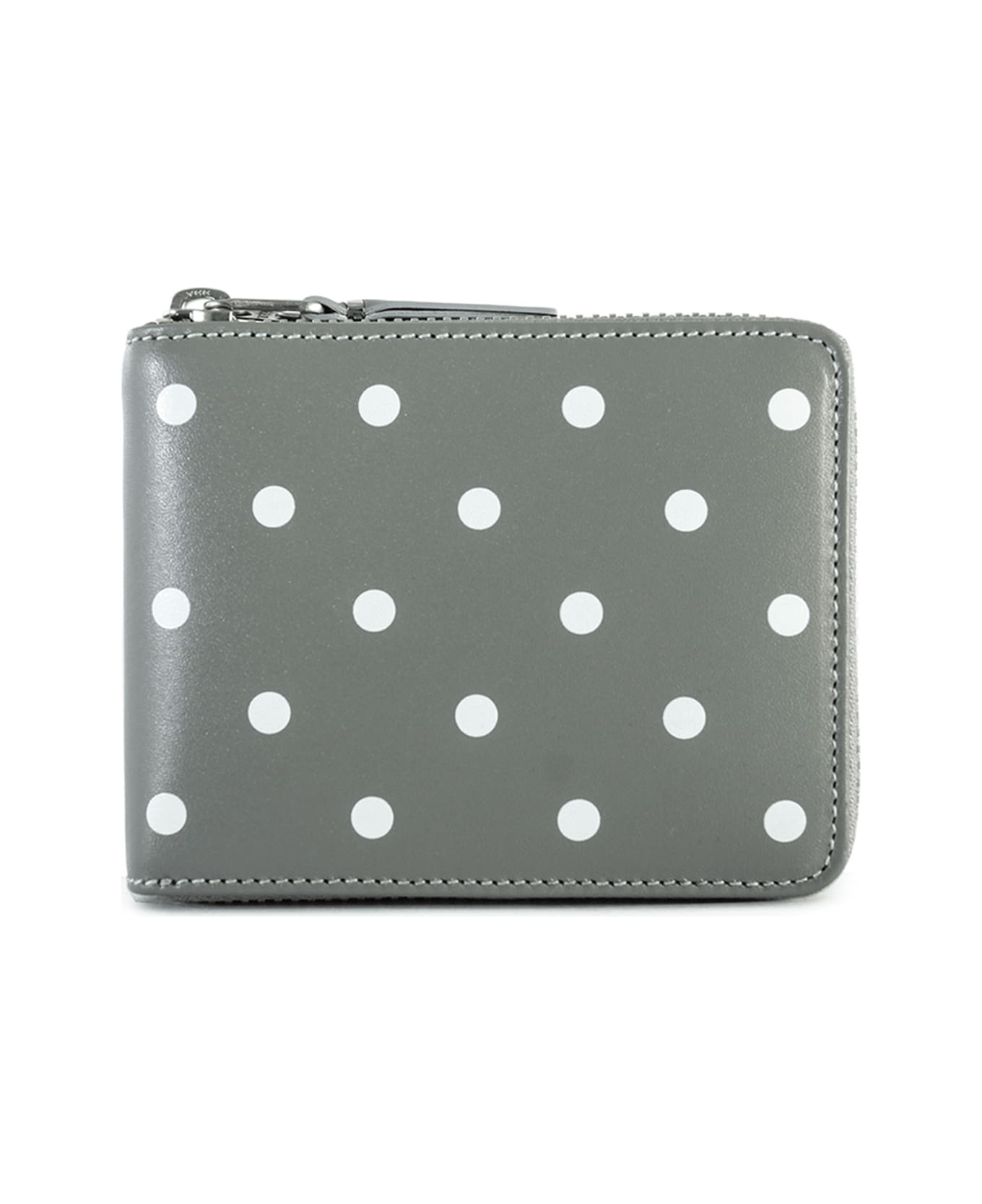 Comme des Garçons Wallet Dots Printed Leather Line - Grey Grey 財布