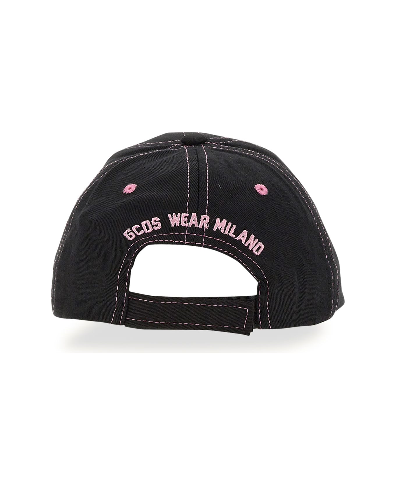 GCDS Baseball Cascade Hat Essential - NERO