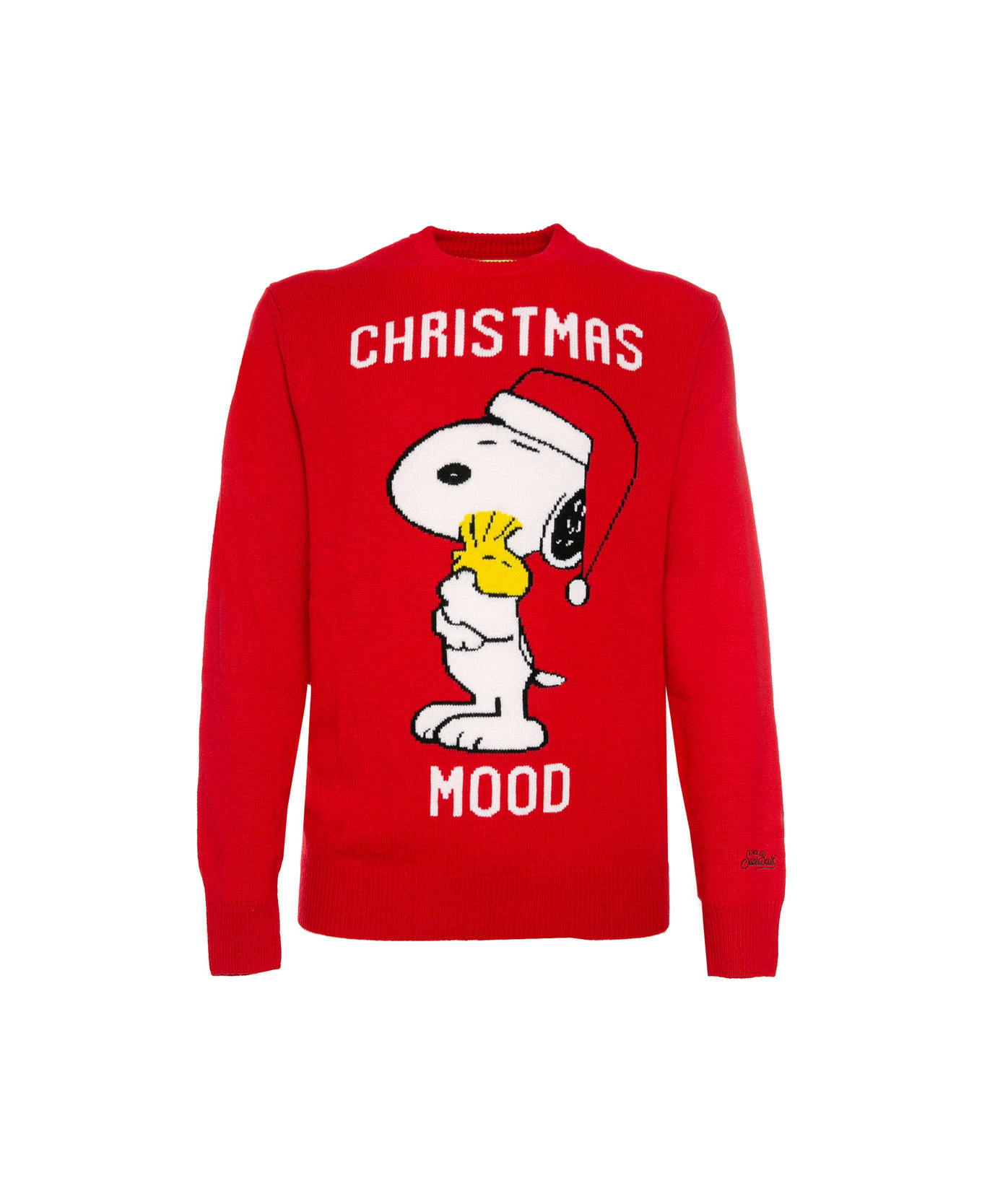MC2 Saint Barth Man Sweater Christmas Snoopy | Peanuts Special Edition - RED ニットウェア