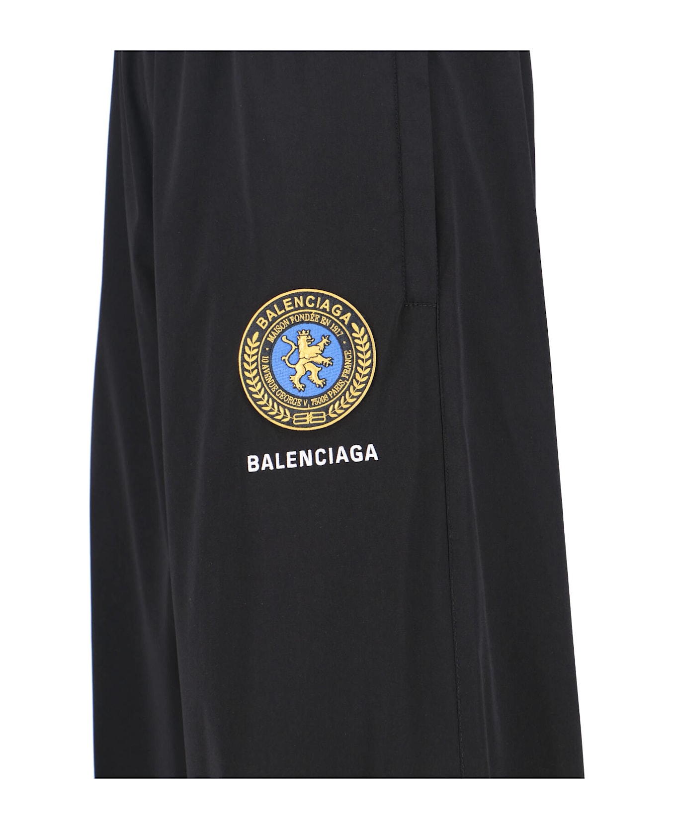 Balenciaga Logo Track Pants - BLACK