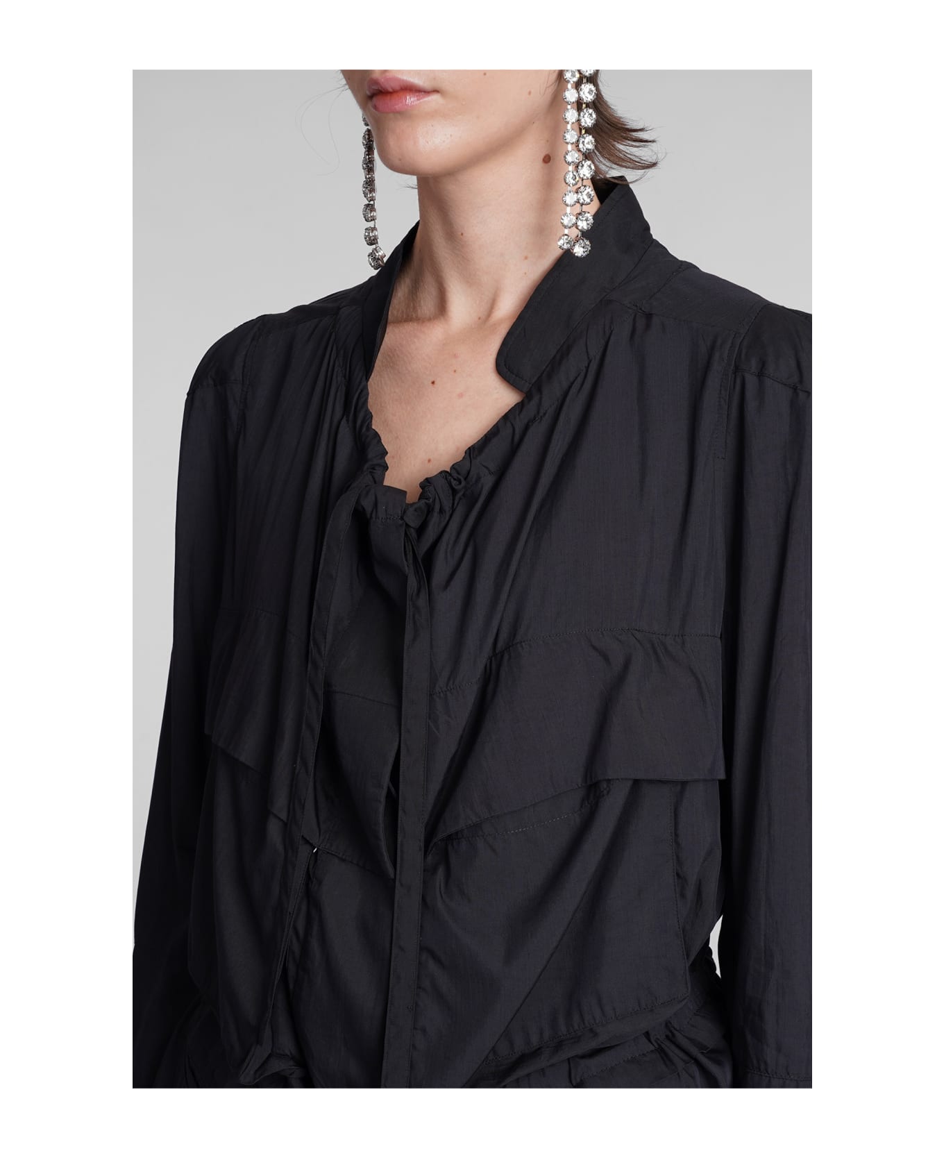 Isabel Marant Nancy Casual Jacket In Black Modal - black
