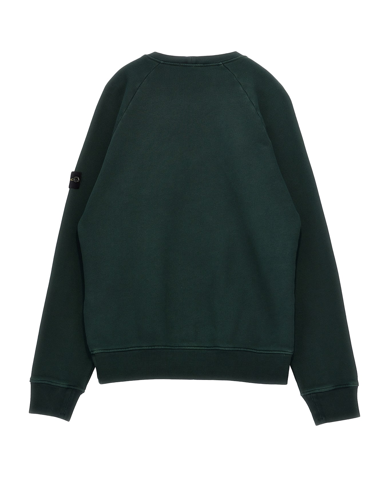 Stone Island Logo Badge Sweatshirt - GREEN