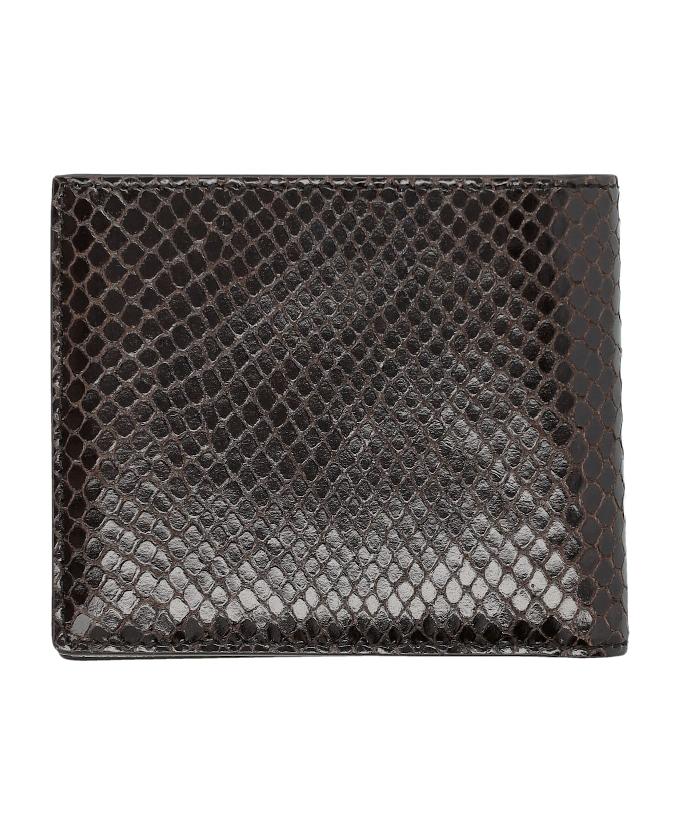 Tom Ford Bifold Wallet Phyton Print - BROWN