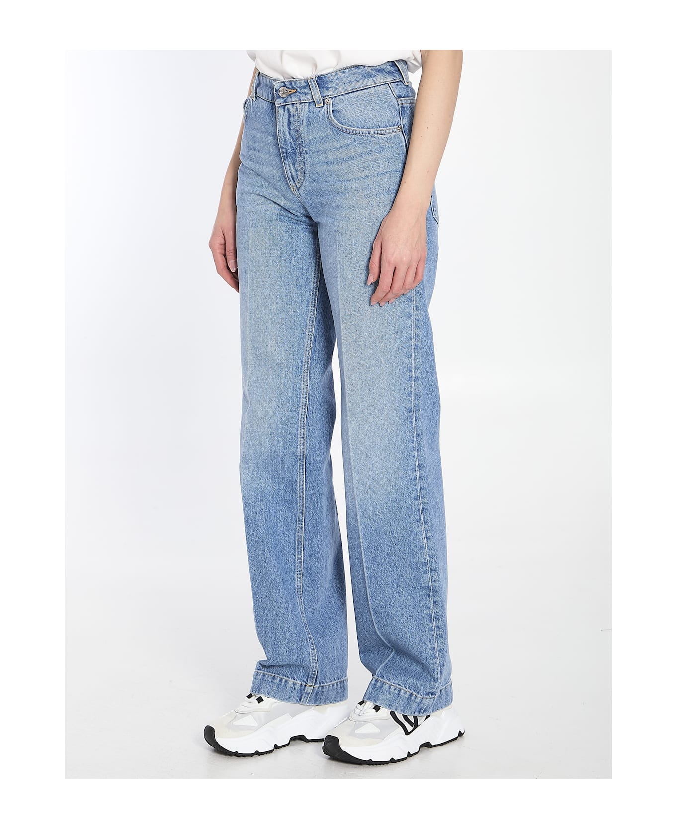 Dolce 
Gabbana Wide-leg Jeans - LIGHT BLUE