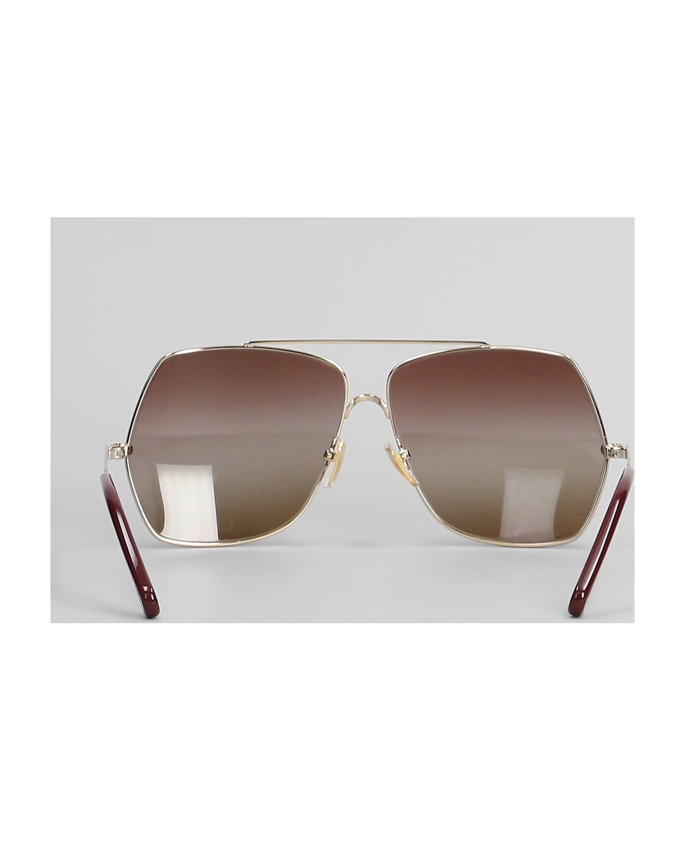 Chloé Sunglasses In Gold Metal Alloy - gold