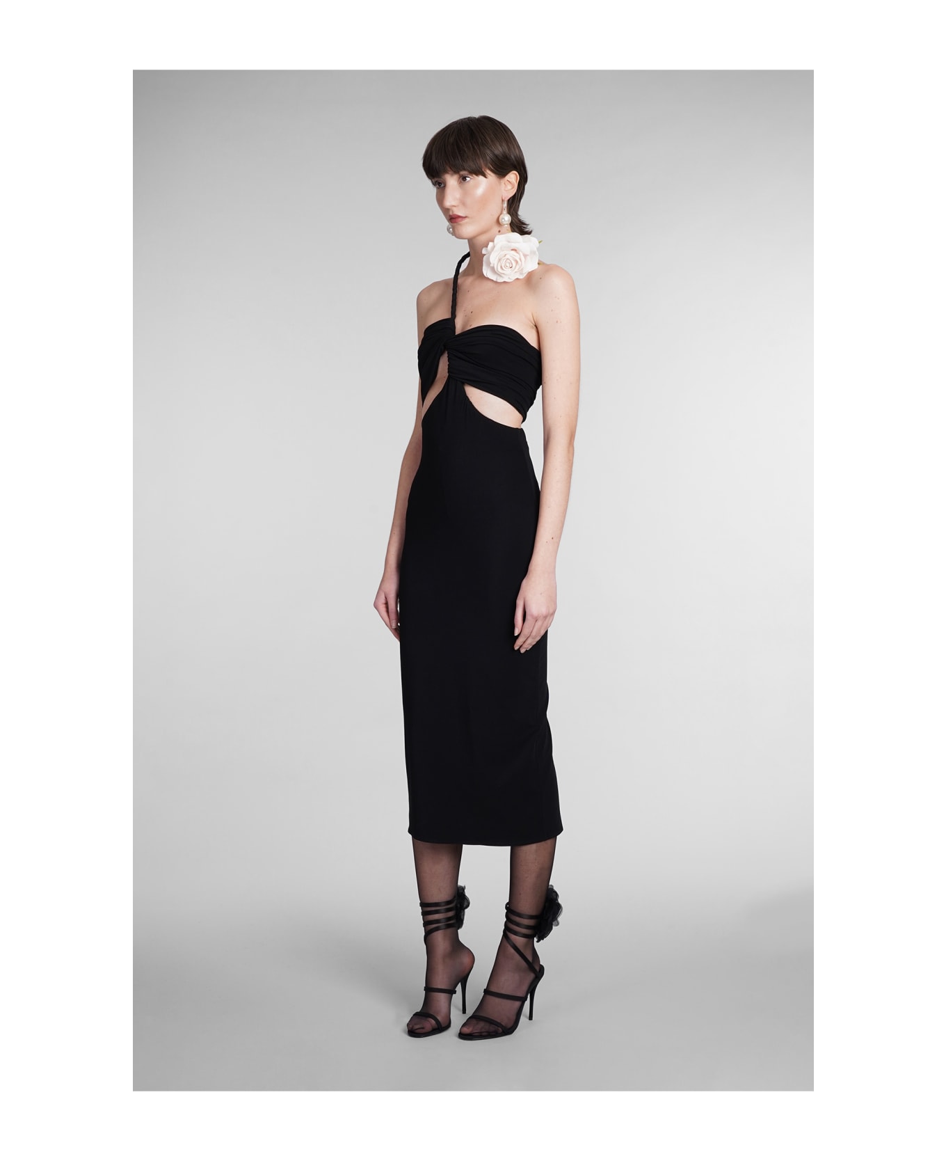 Magda Butrym Dress In Black Polyamide - BLACK