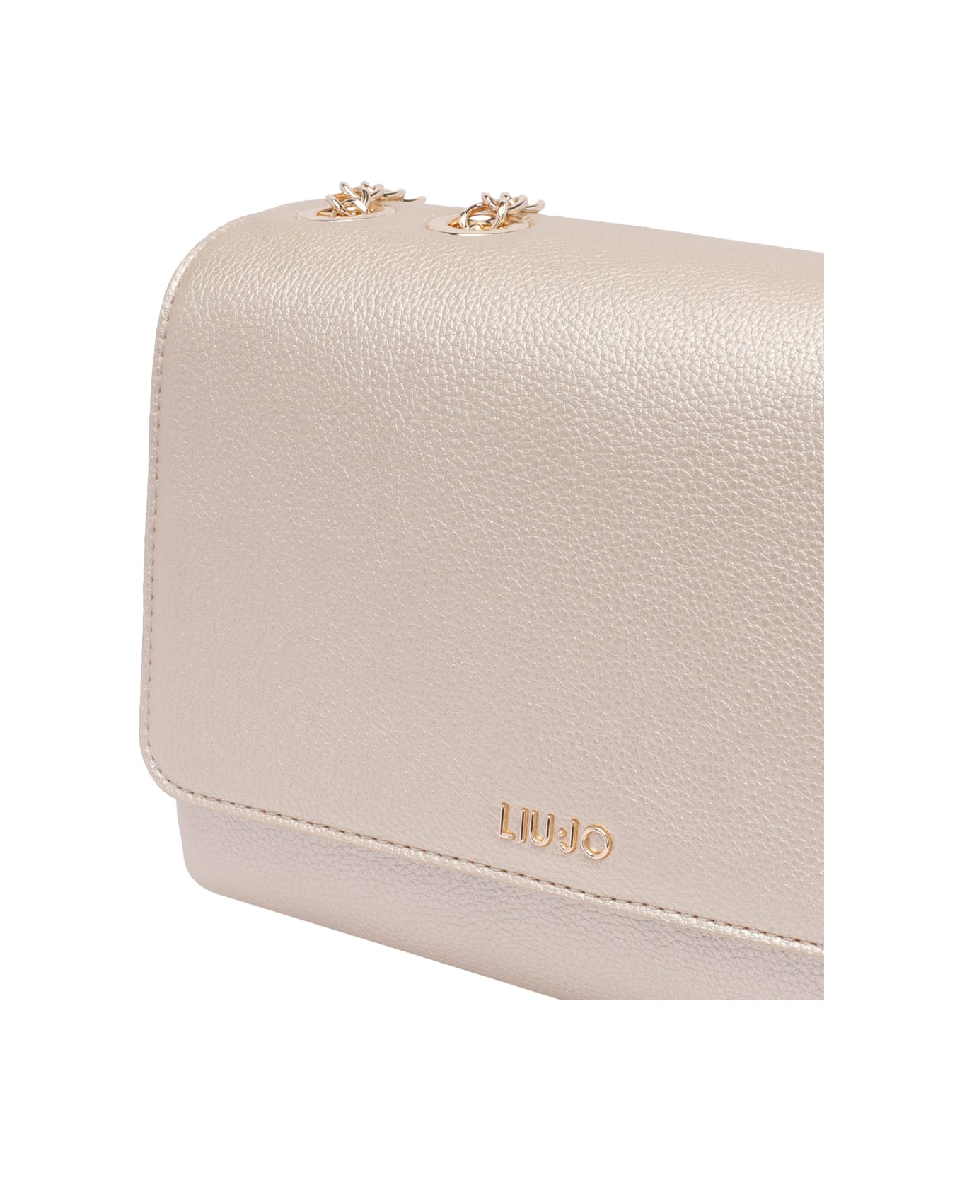 Liu-Jo Logo Crossbody Bag - Golden