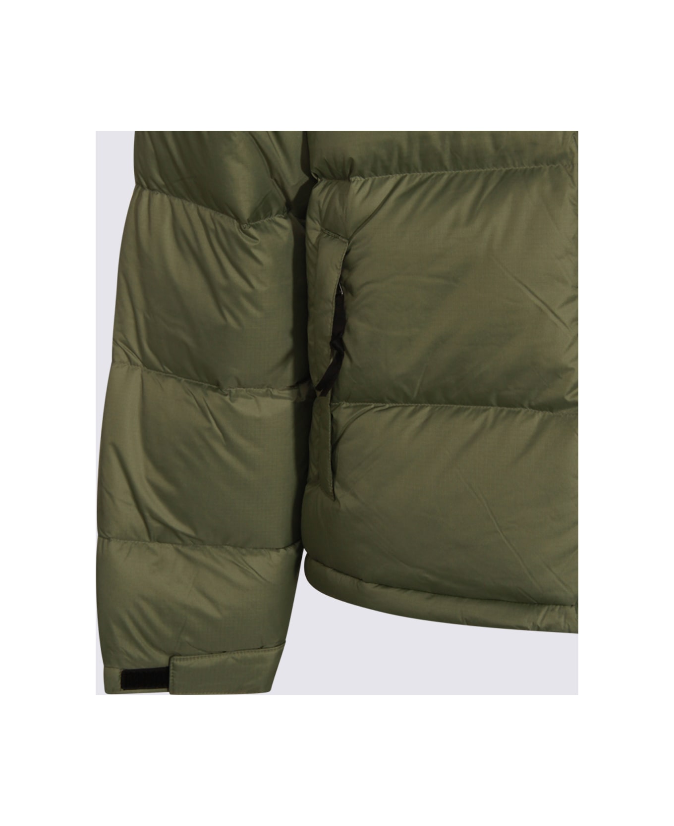 The North Face Dark Green Down Jacket - BARK MIST