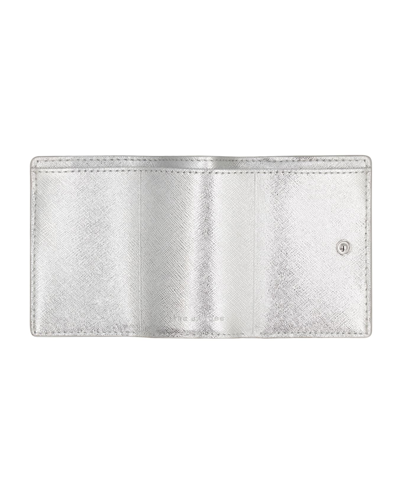 Marc Jacobs Mini Snapshot Leather Wallet - Silver