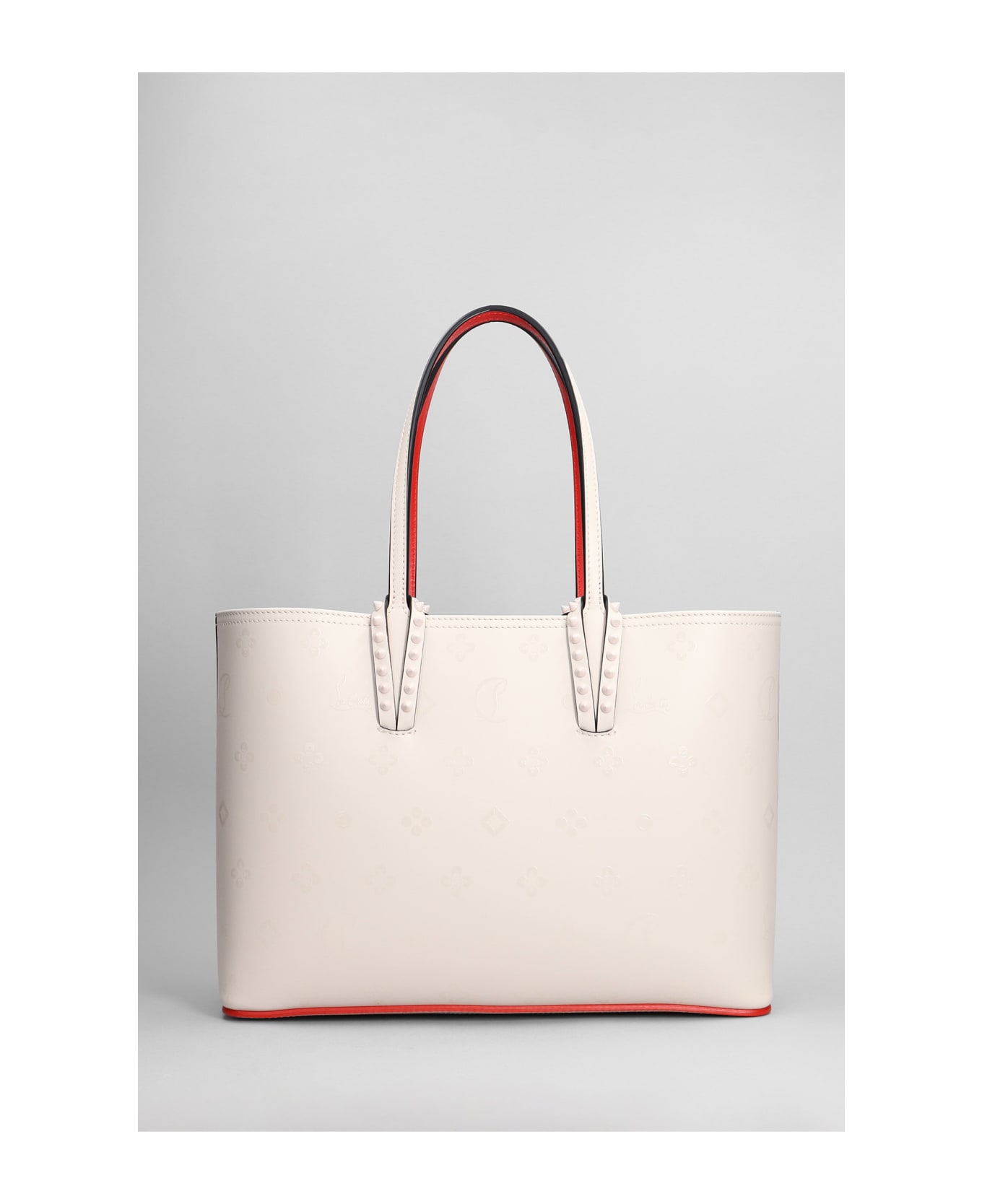 Christian Louboutin Cabata Small Tote In Rose-pink Leather - rose-pink