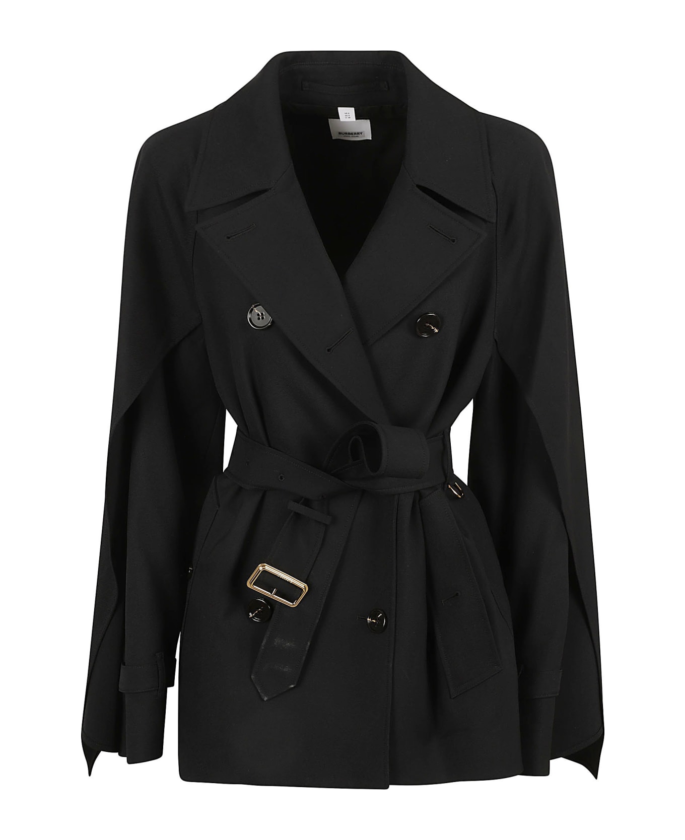 Burberry Belted Double-breasted Jacket - Black