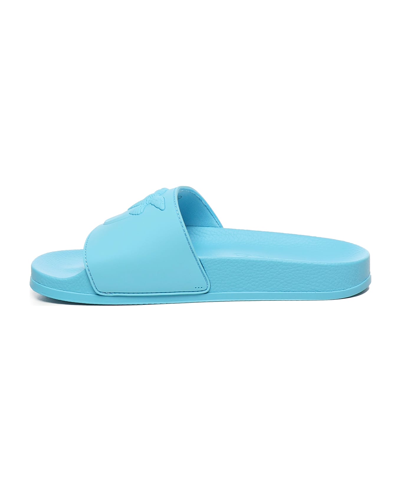 Pinko Rubber Slide With Logo - Blue