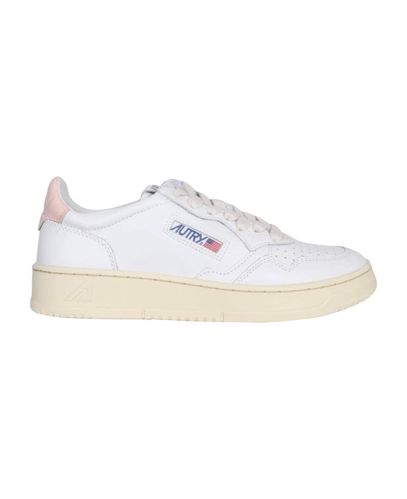 Autry Leather Sneakers - PINK/WHITE