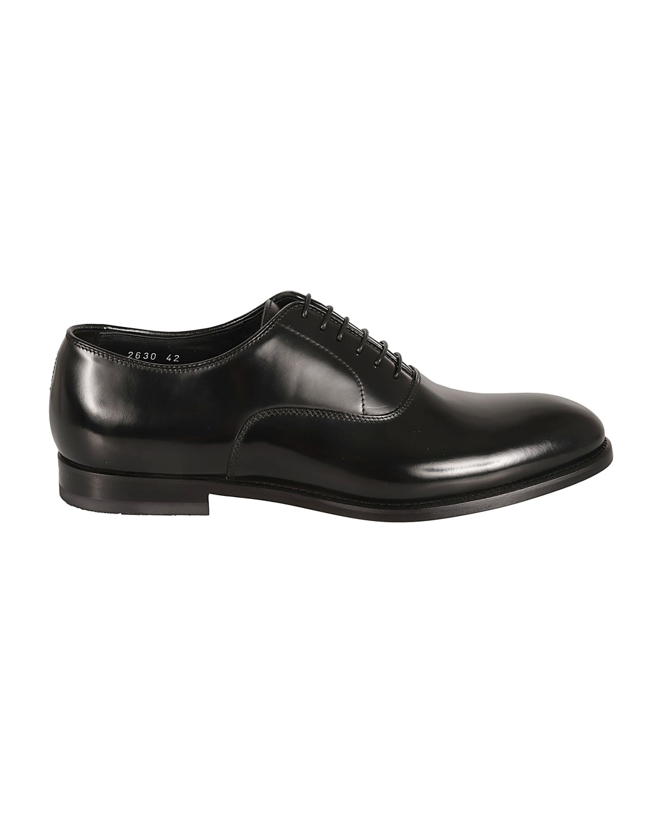 Doucal's Shiny Classic Oxford Shoes - Black