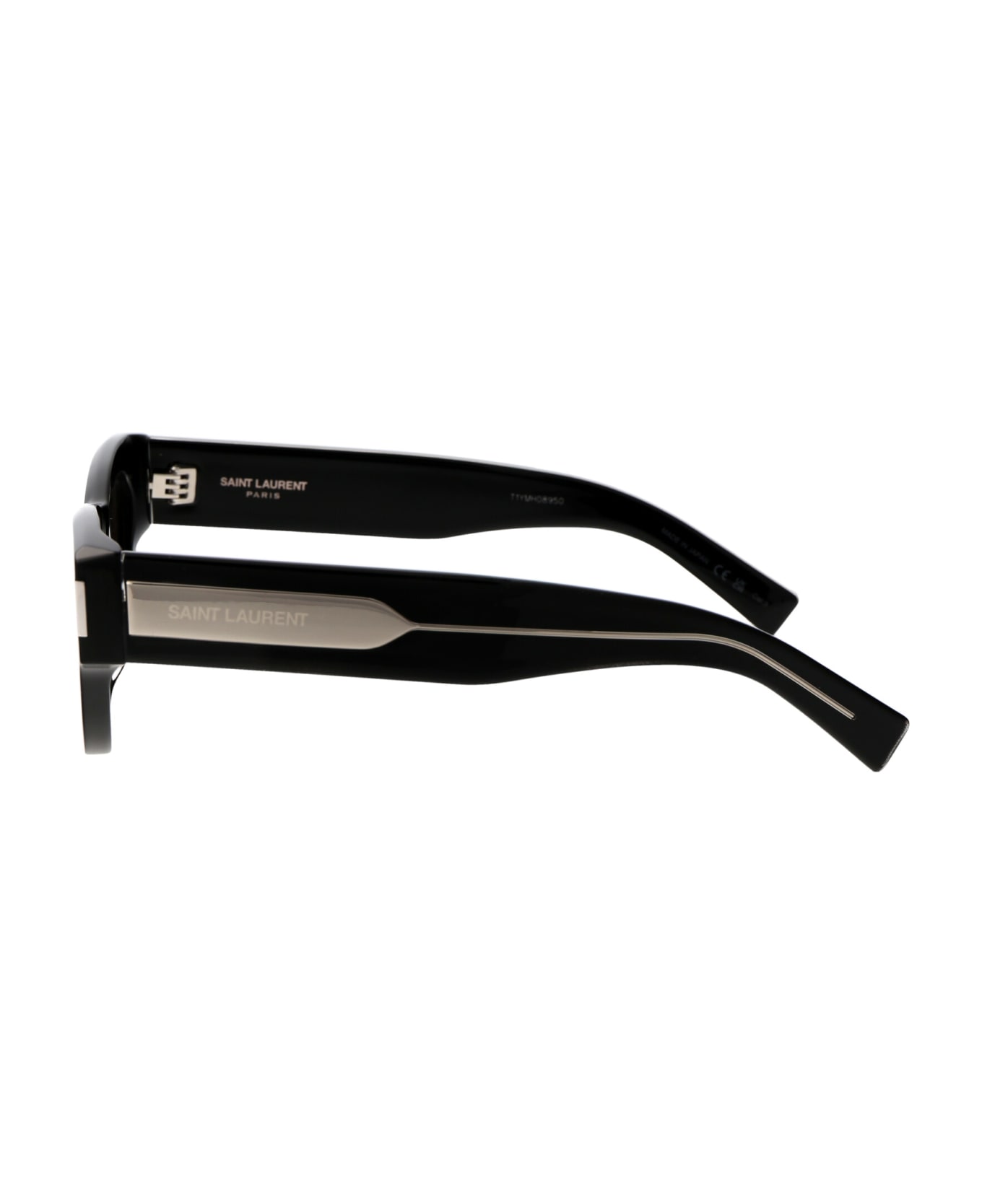 Saint Laurent Eyewear Sl 573 Sunglasses - 001 BLACK CRYSTAL GREY