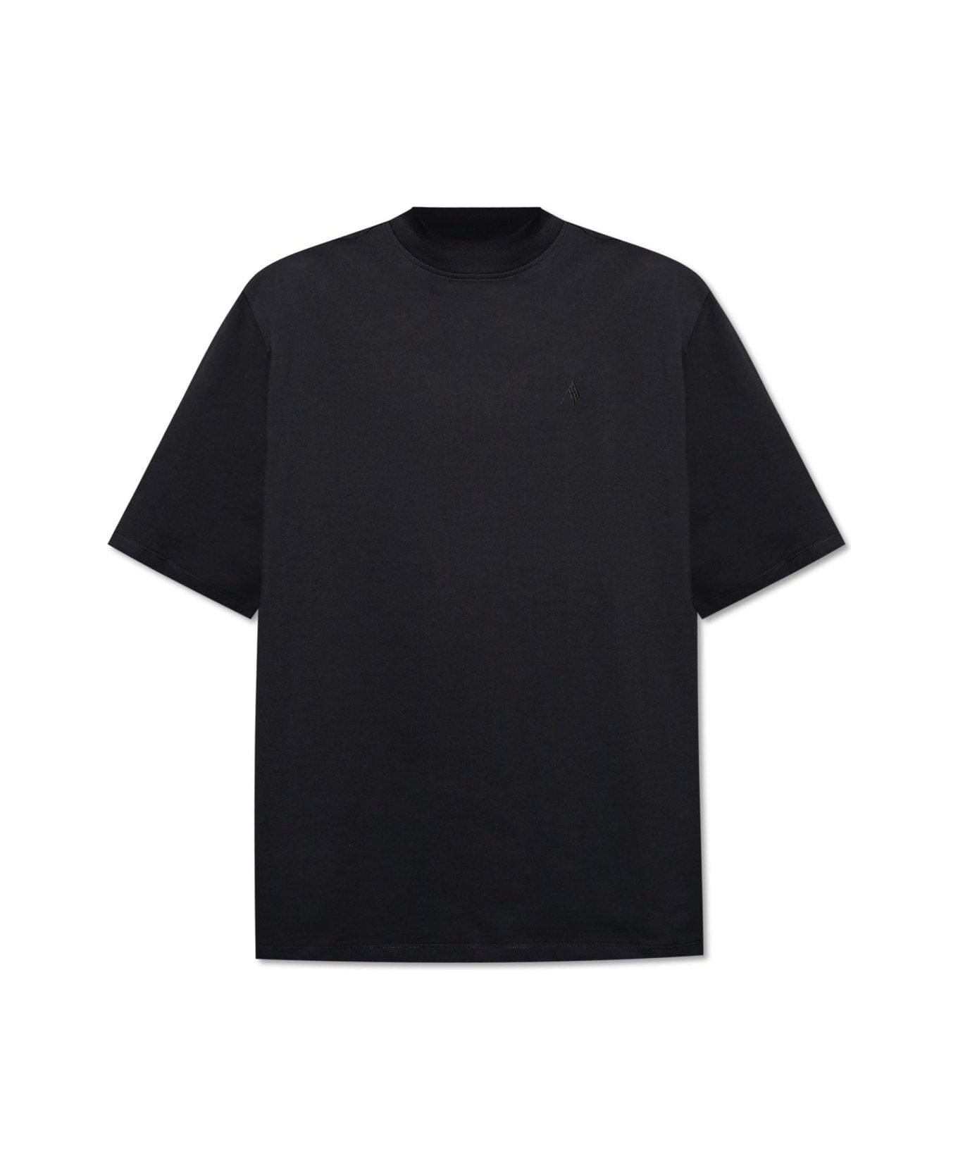 The Attico Logo Embroidered Oversized T-shirt - Black