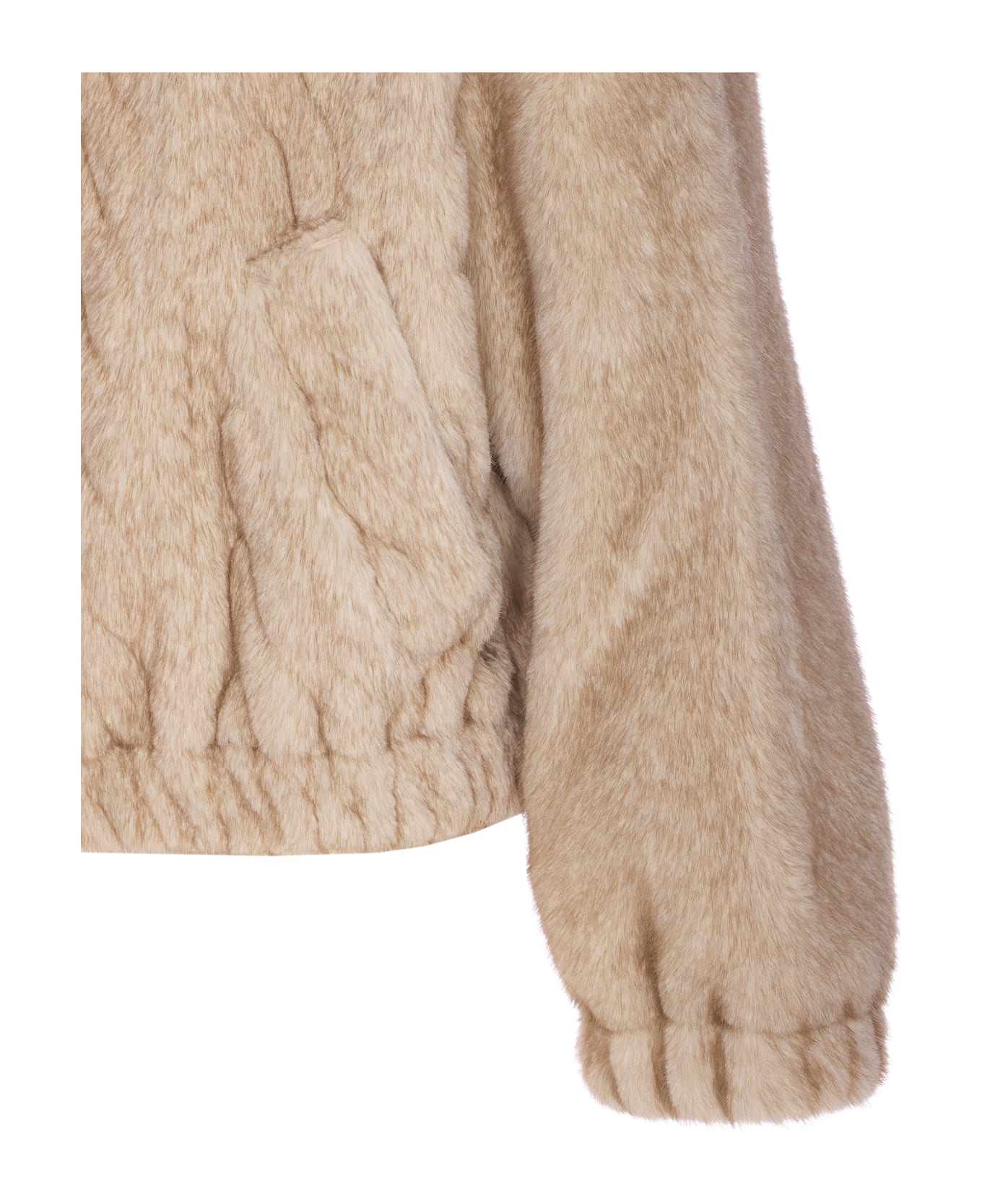 Liu-Jo Faux Fur Jacket - Beige