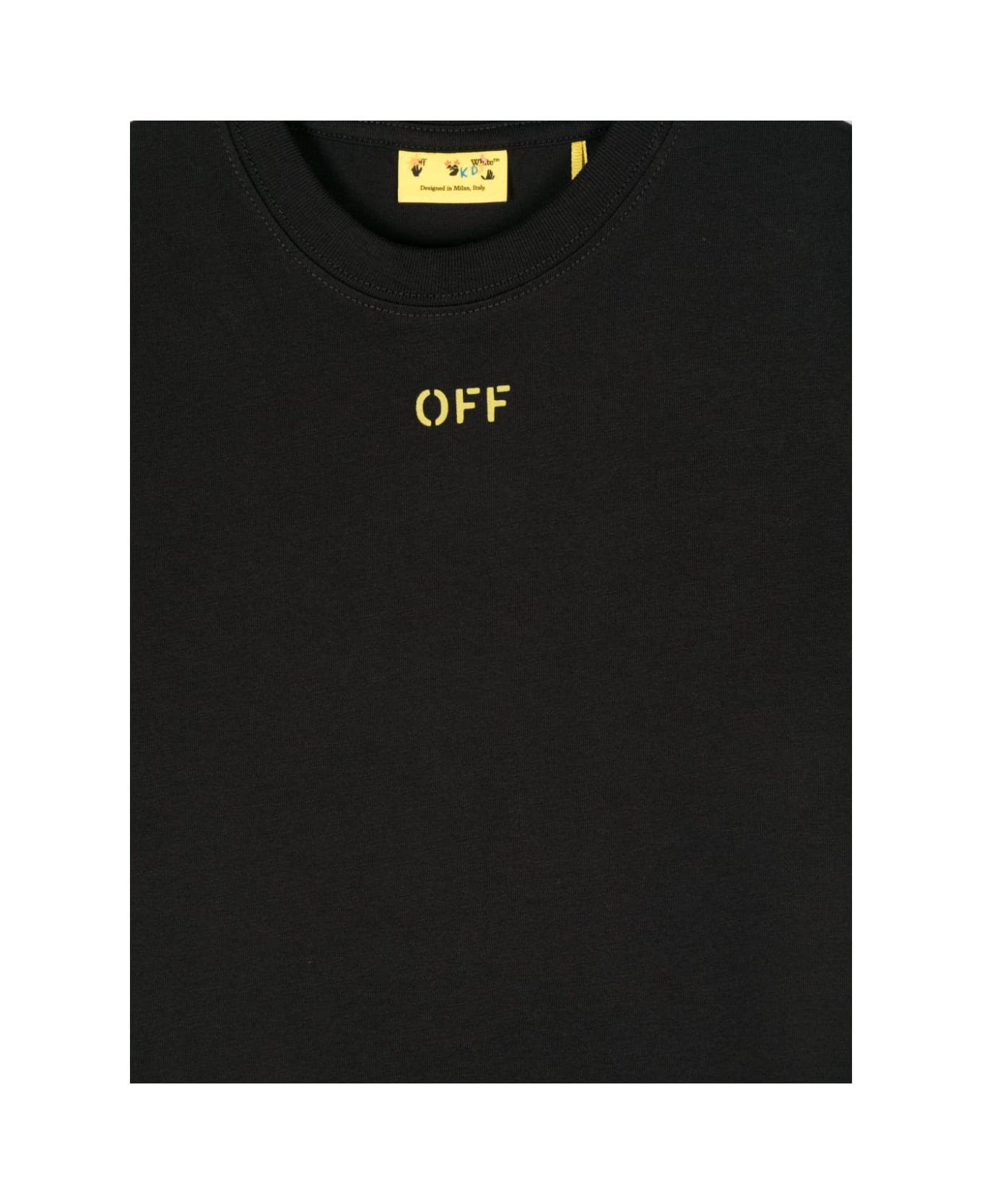 Off-White Arrow Stitched Tee Ss - Black Li