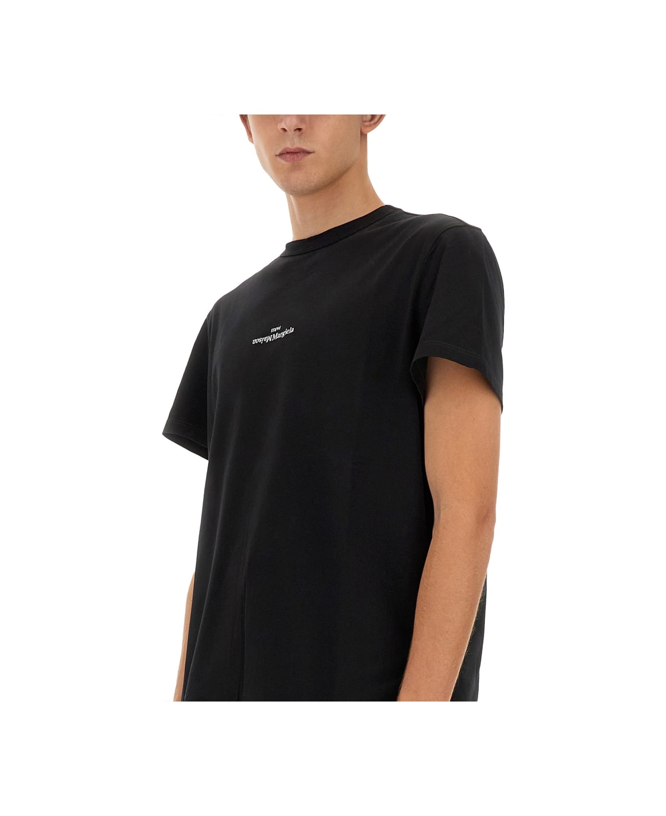 Maison Margiela Cotton T-shirt - BLACK