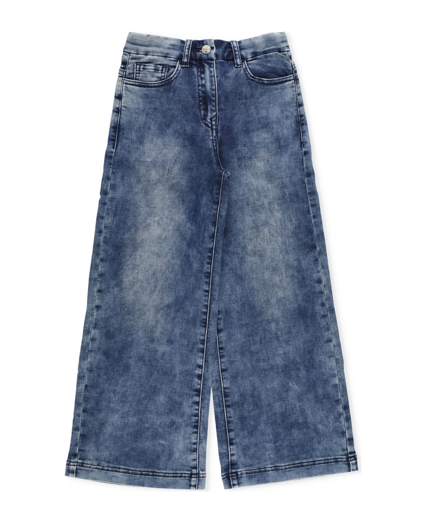 Monnalisa Cotton Jeans - DENIM BLUE