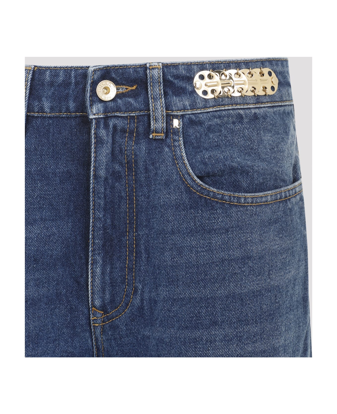 Paco Rabanne Wide Leg Pants - Blue