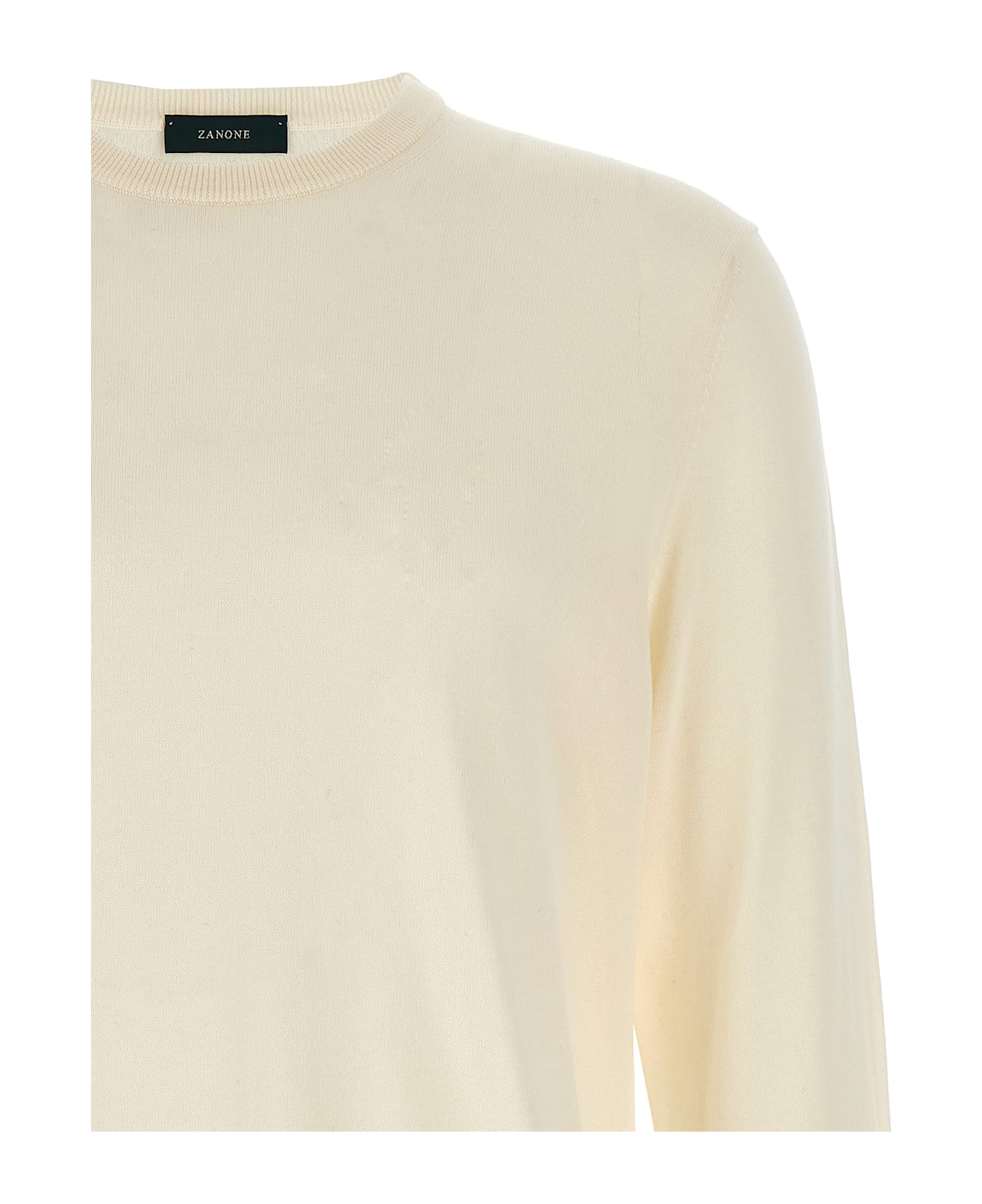 Zanone Cotton Sweater - White