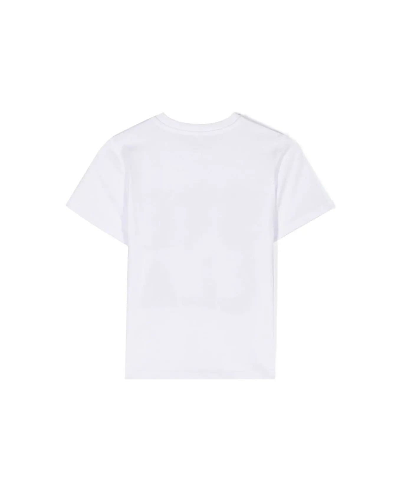Stella McCartney Kids "stella" Shark Print T-shirt In White - White