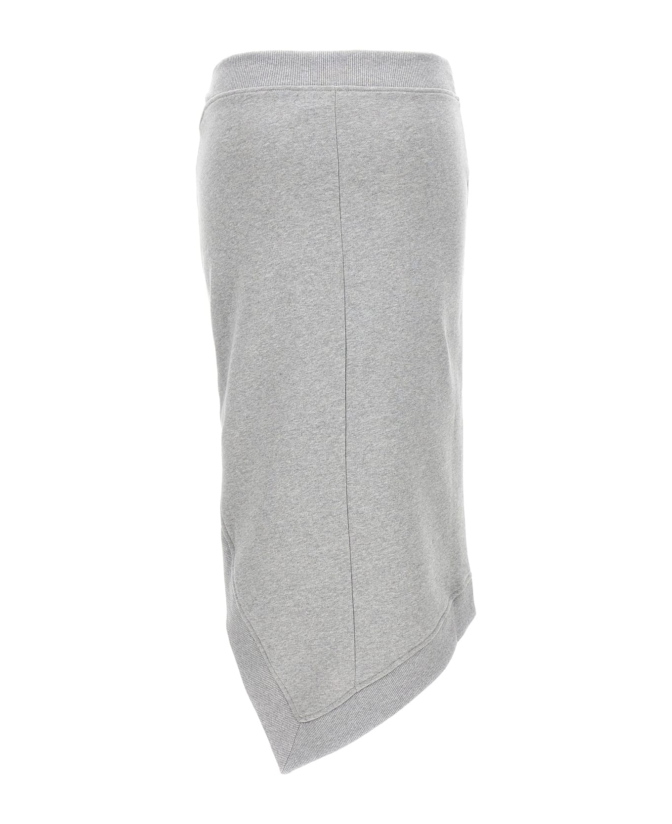 The Attico Asymmetrical Midi Skirt - Gray