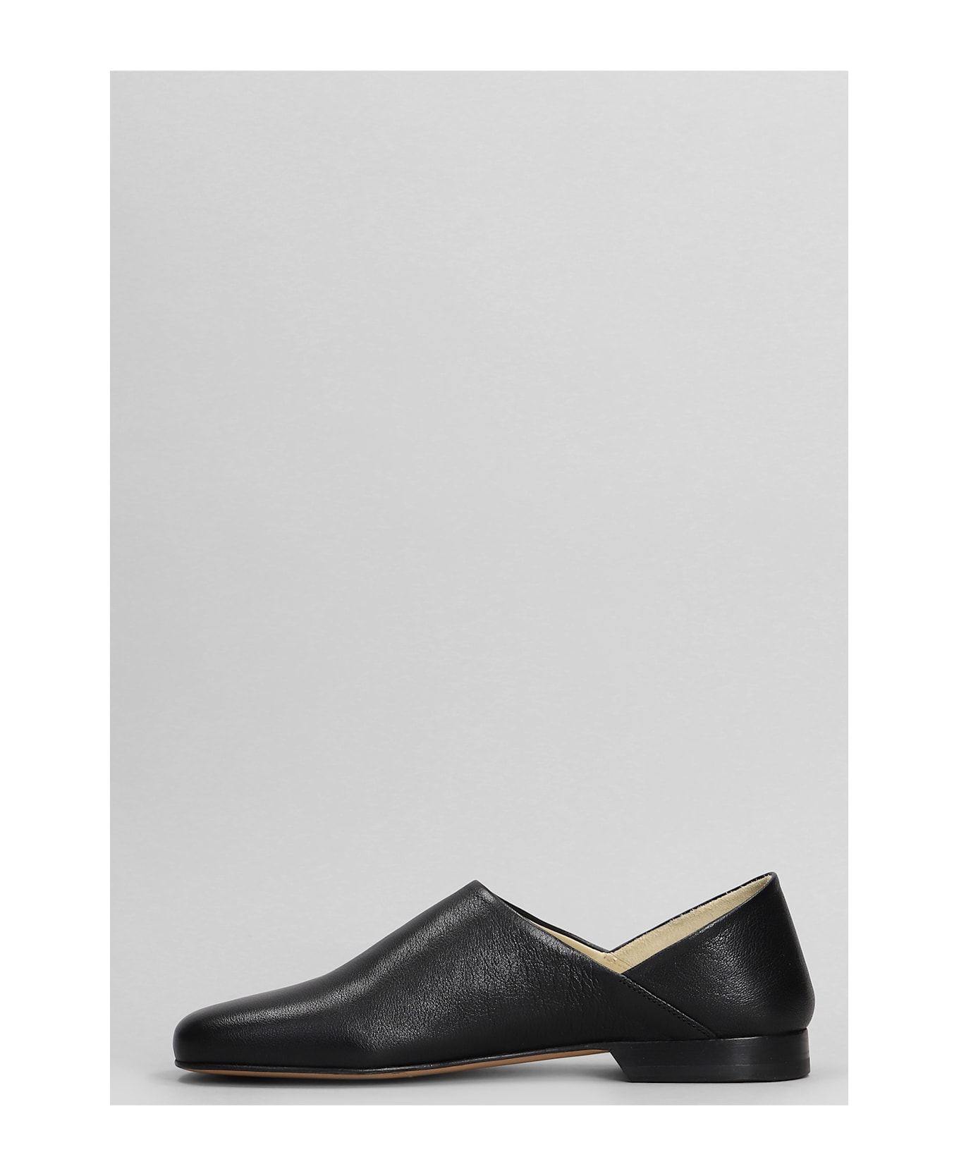 Lemaire Loafers In Black Leather - black