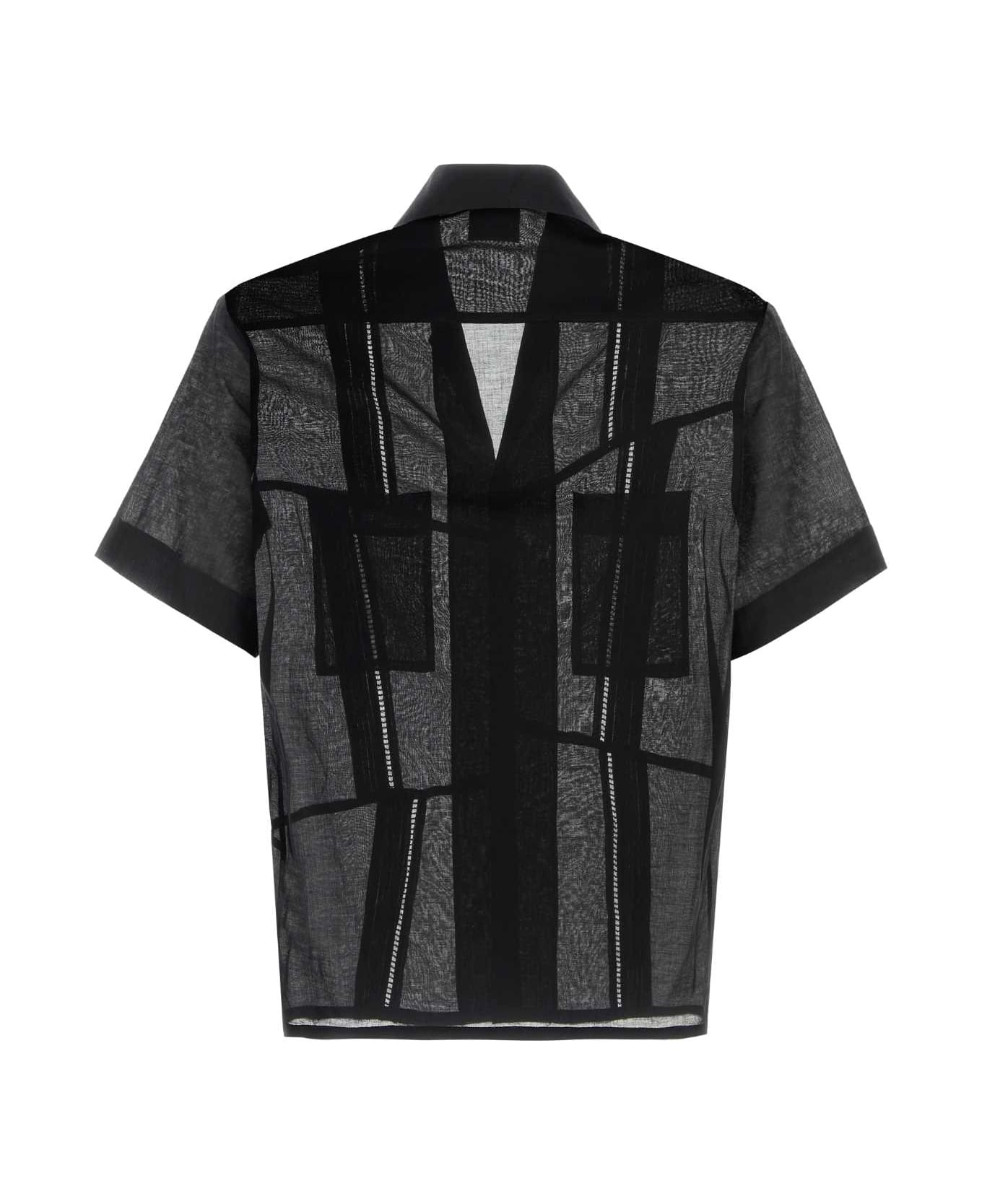 Magliano Black Cotton Broken Shirt - BLACK