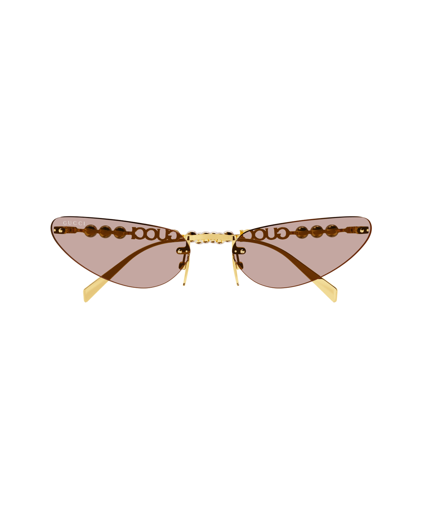 Gucci Eyewear Gucci Gg1920s Linea Name Of Brand 004 Gold Pink Sunglasses - Oro